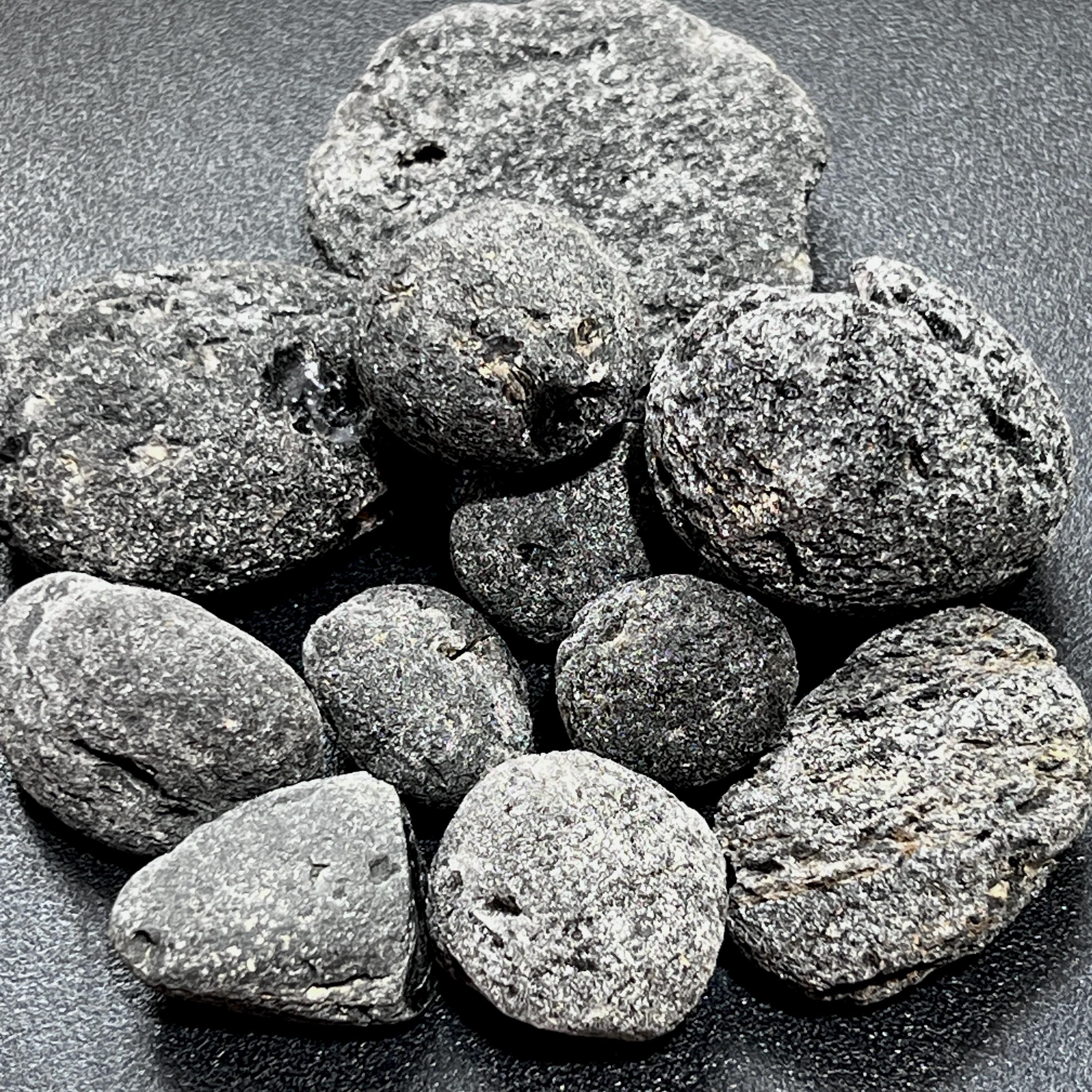 Agni Manitite Ancient Obsidian Volcanic Glass Stone (Pearl of Divine Fire / Cintamani Stone)