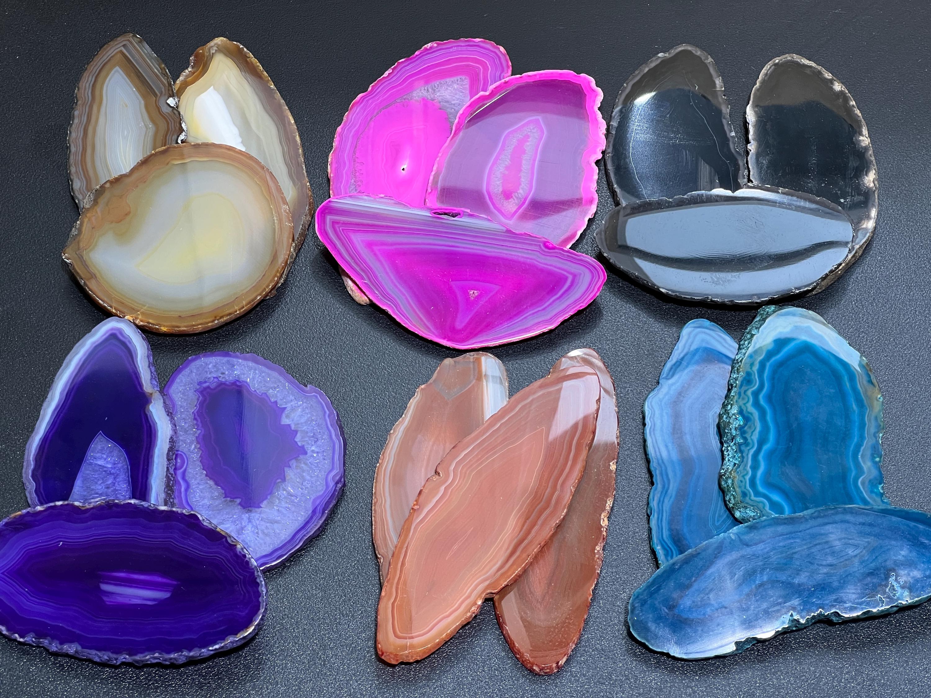 Oval Agate Slices (1 Pound, 3.5-4.5 Inches)