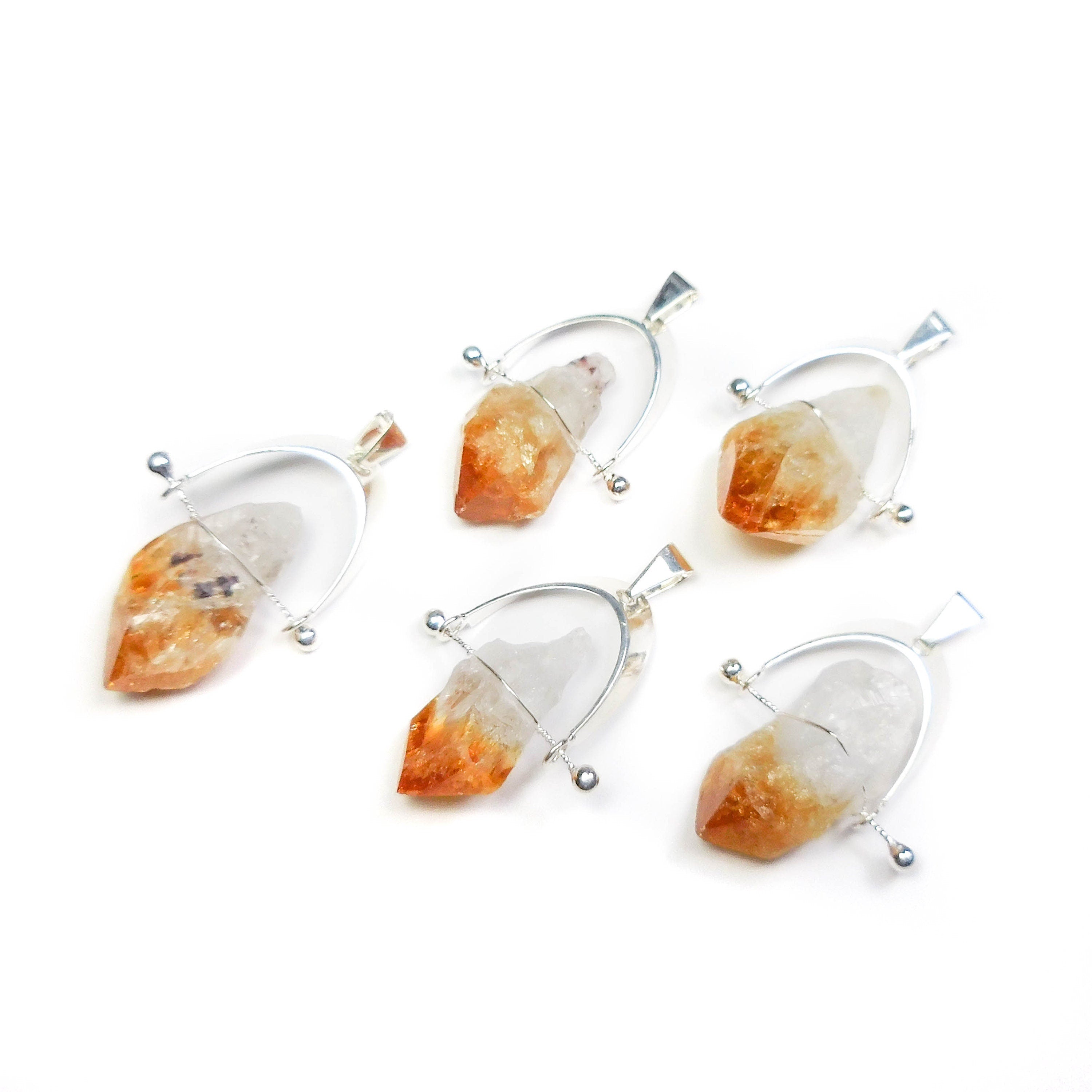 Citrine Crystal Point Pendant