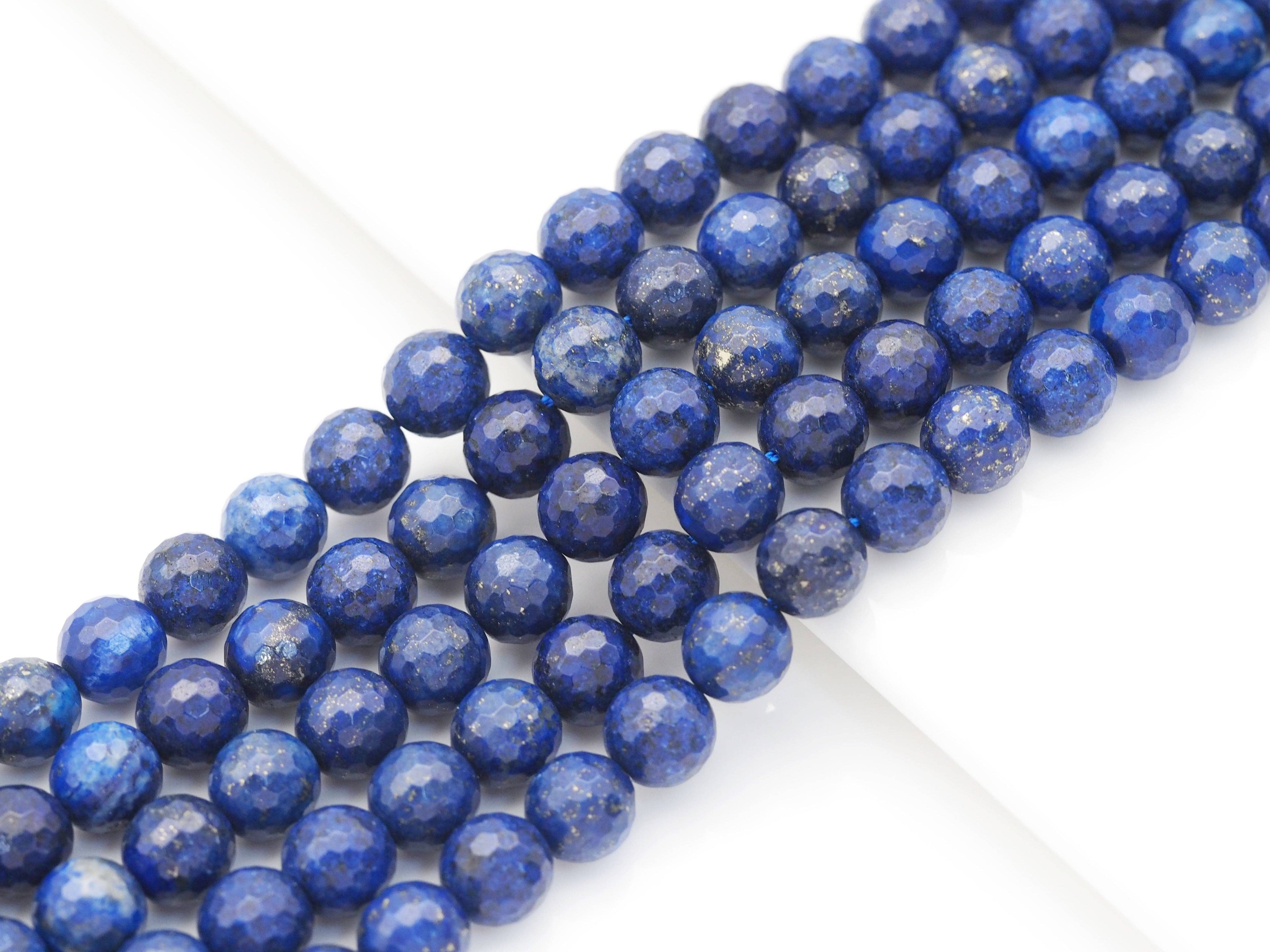 Natural Round Faceted Lapis Beads, 6mm/8mm/10mm, Sku#U1446