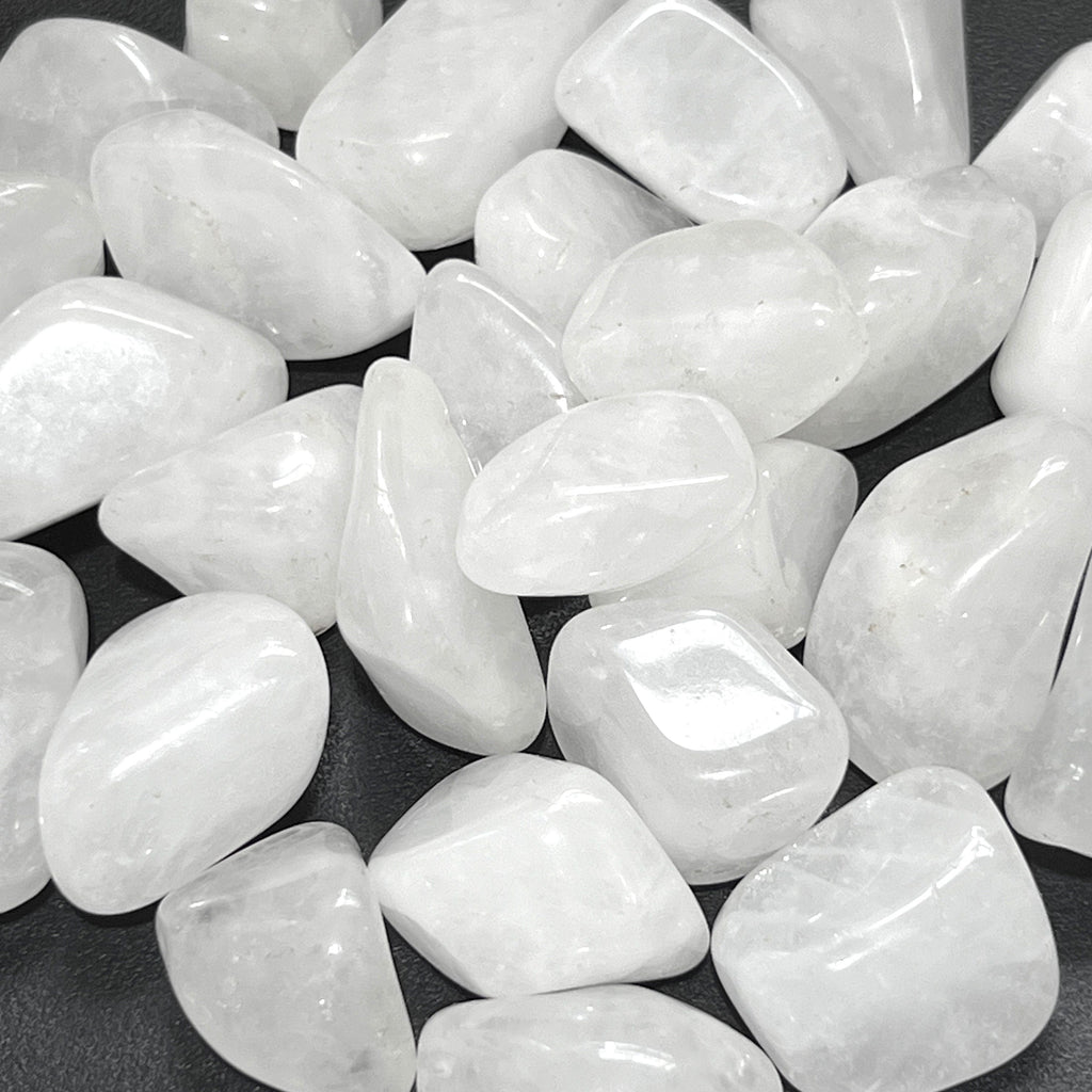 White Quartz Crystal Tumbled Stones