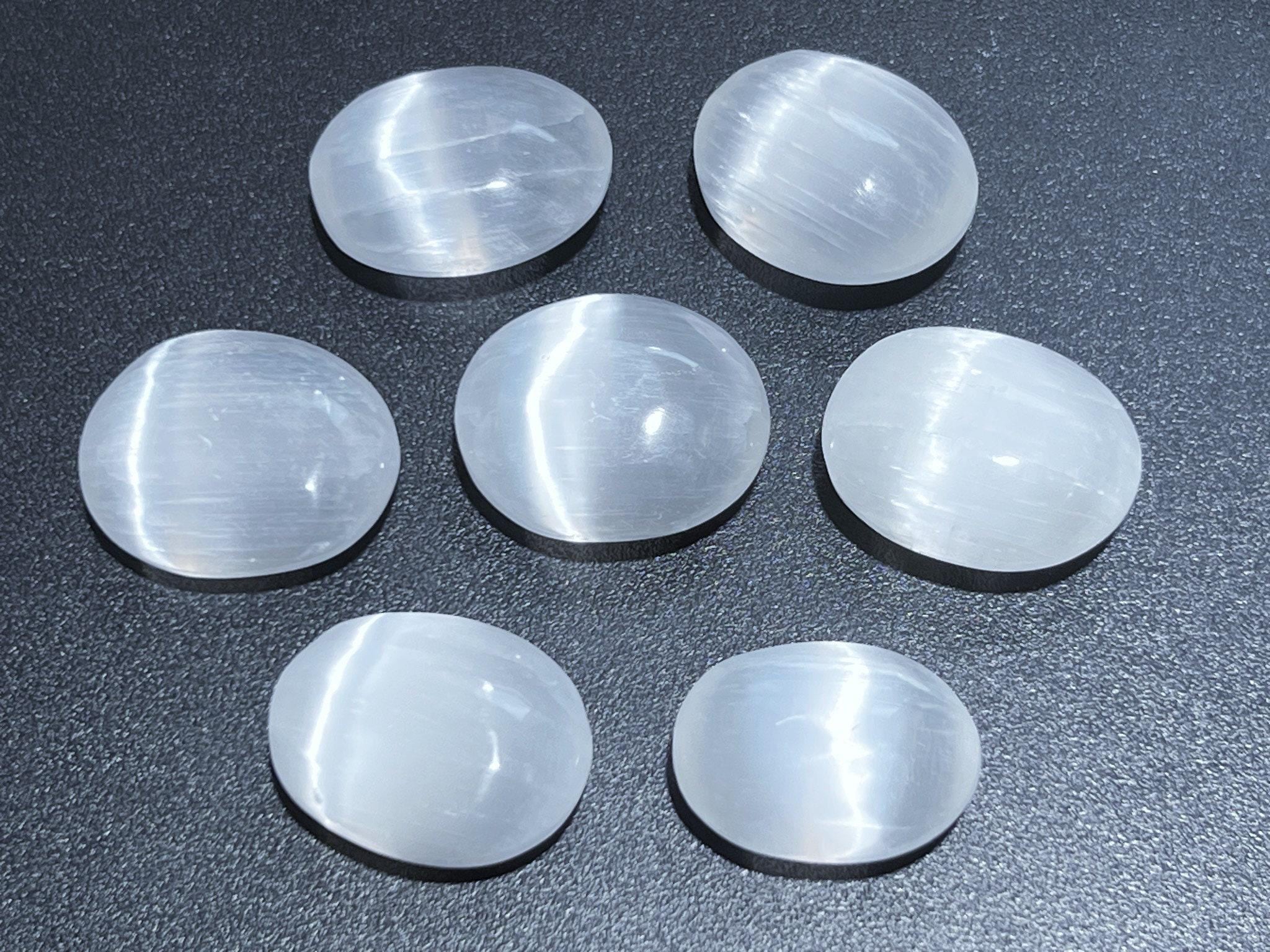 Selenite Crystal Mini Palm Stone Orbs