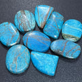 Azurite (Blue Bice) Cabochons Mixed Shapes And Sizes