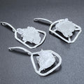 Quartz Crystal Cluster Pendant Statement Piece (Silver Plated)