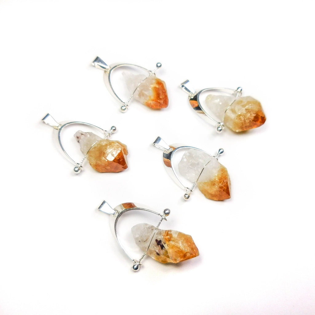 Citrine Crystal Point Pendant
