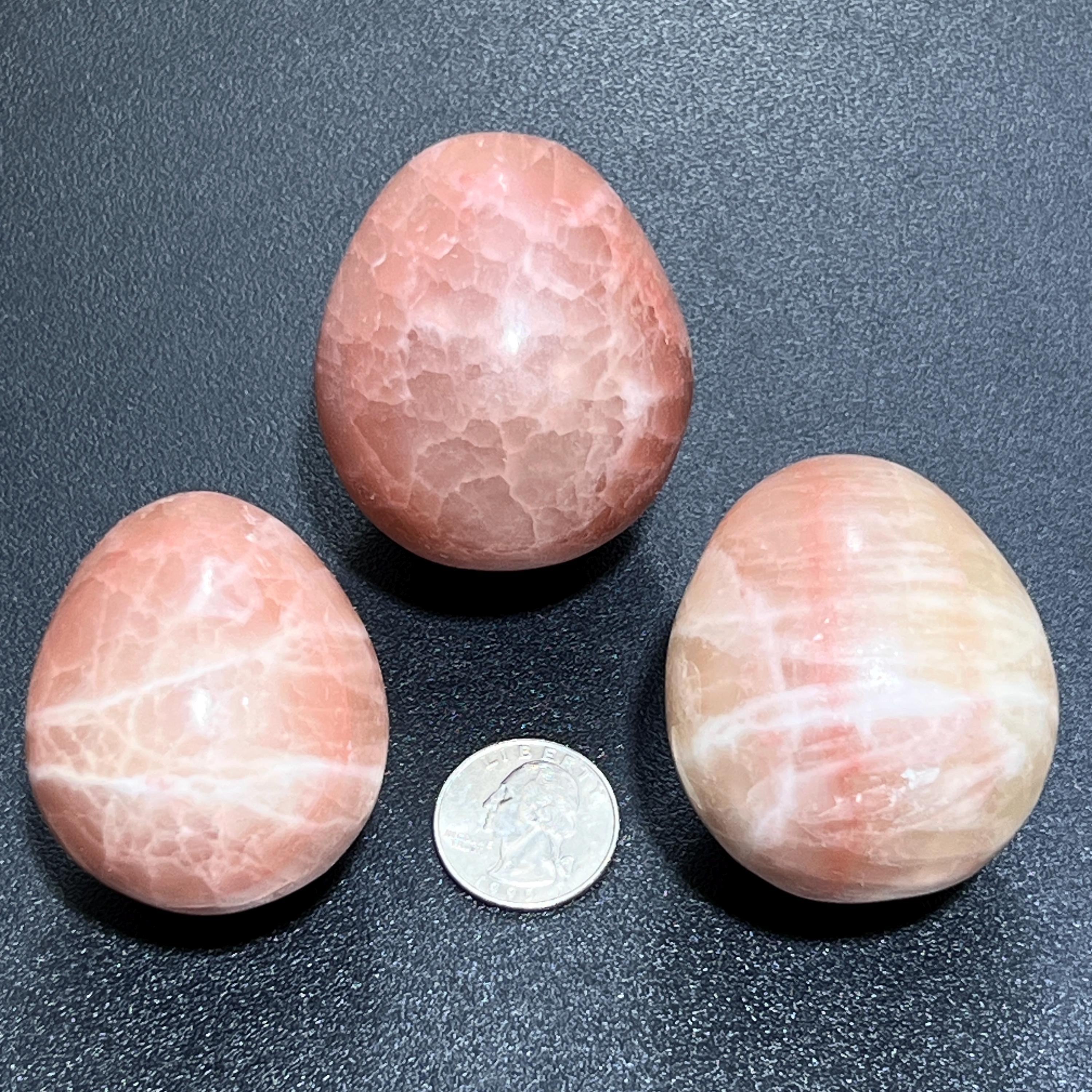 Rose Red Calcite Crystal Polished Egg