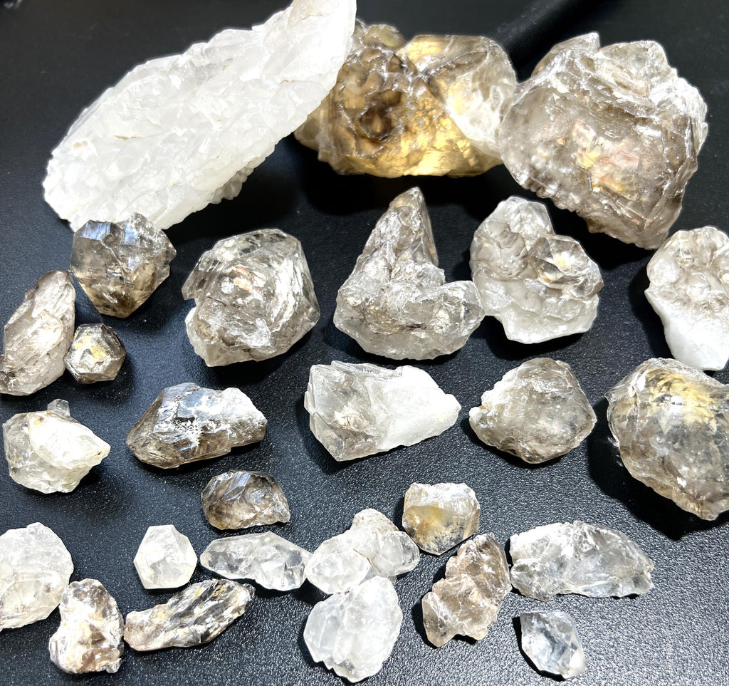 Elestial Alligator Quartz Raw Crystal Clusters