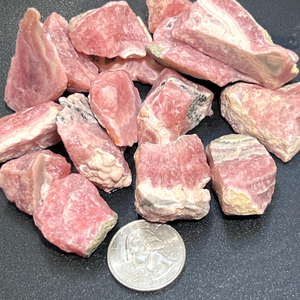 Pink Rhodochrosite Raw Stones