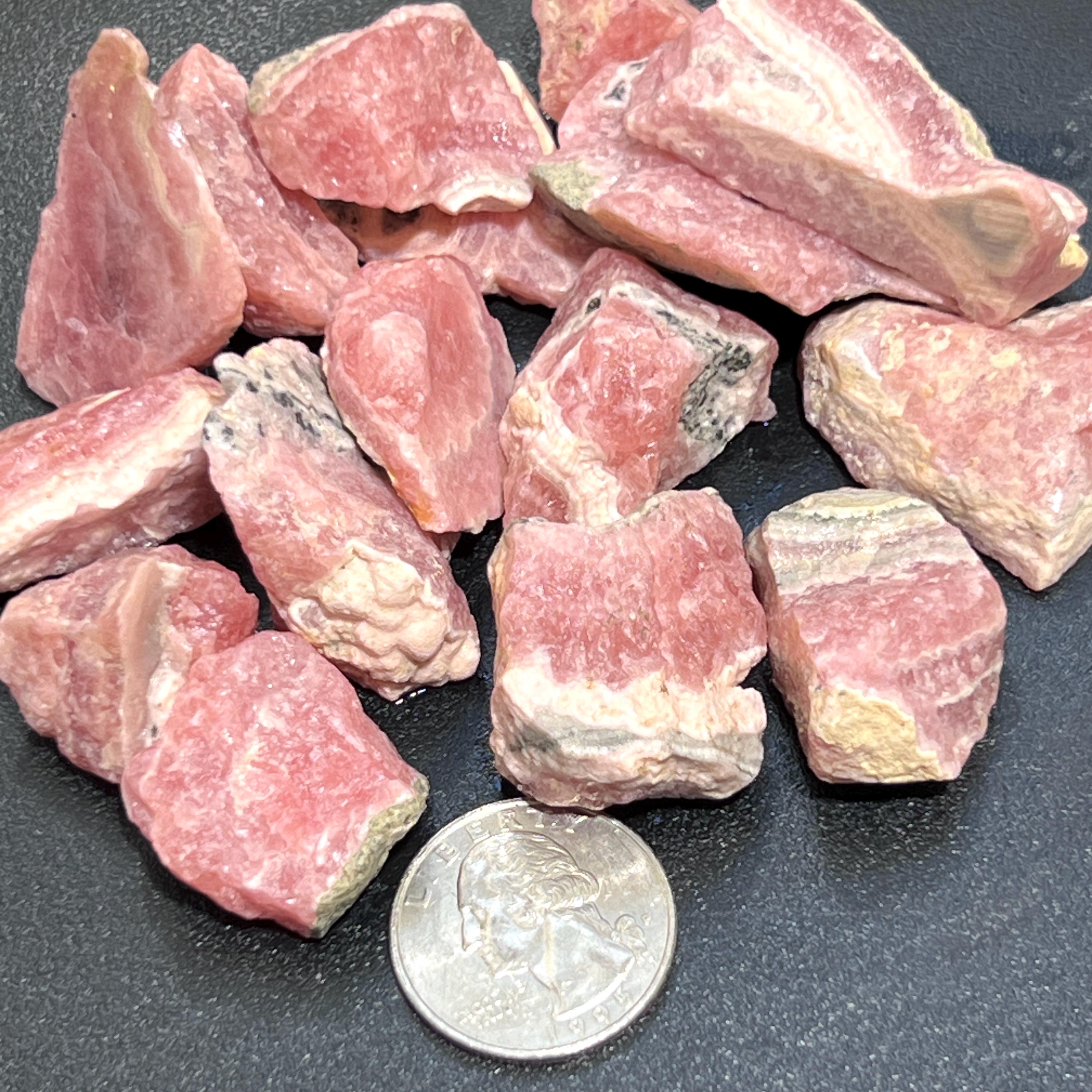 Pink Rhodochrosite Raw Stones