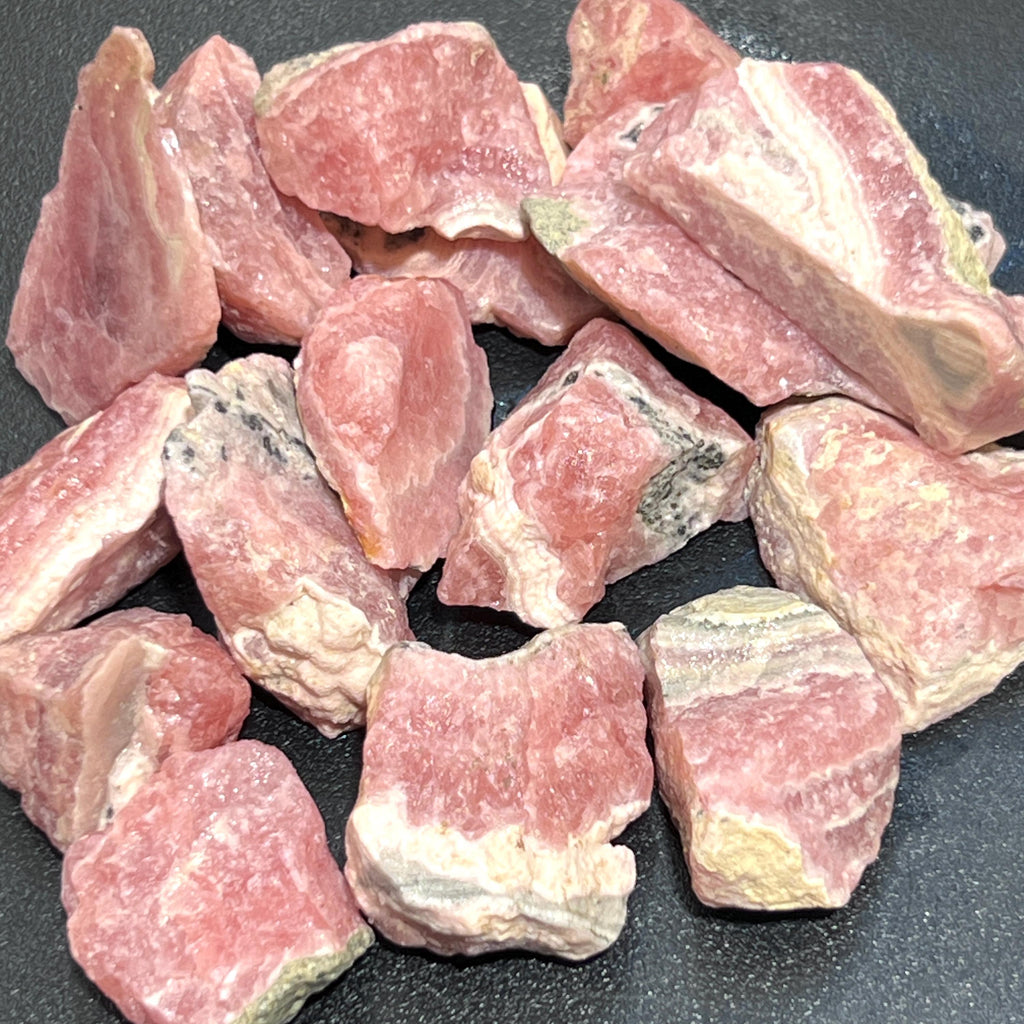 Pink Rhodochrosite Raw Stones