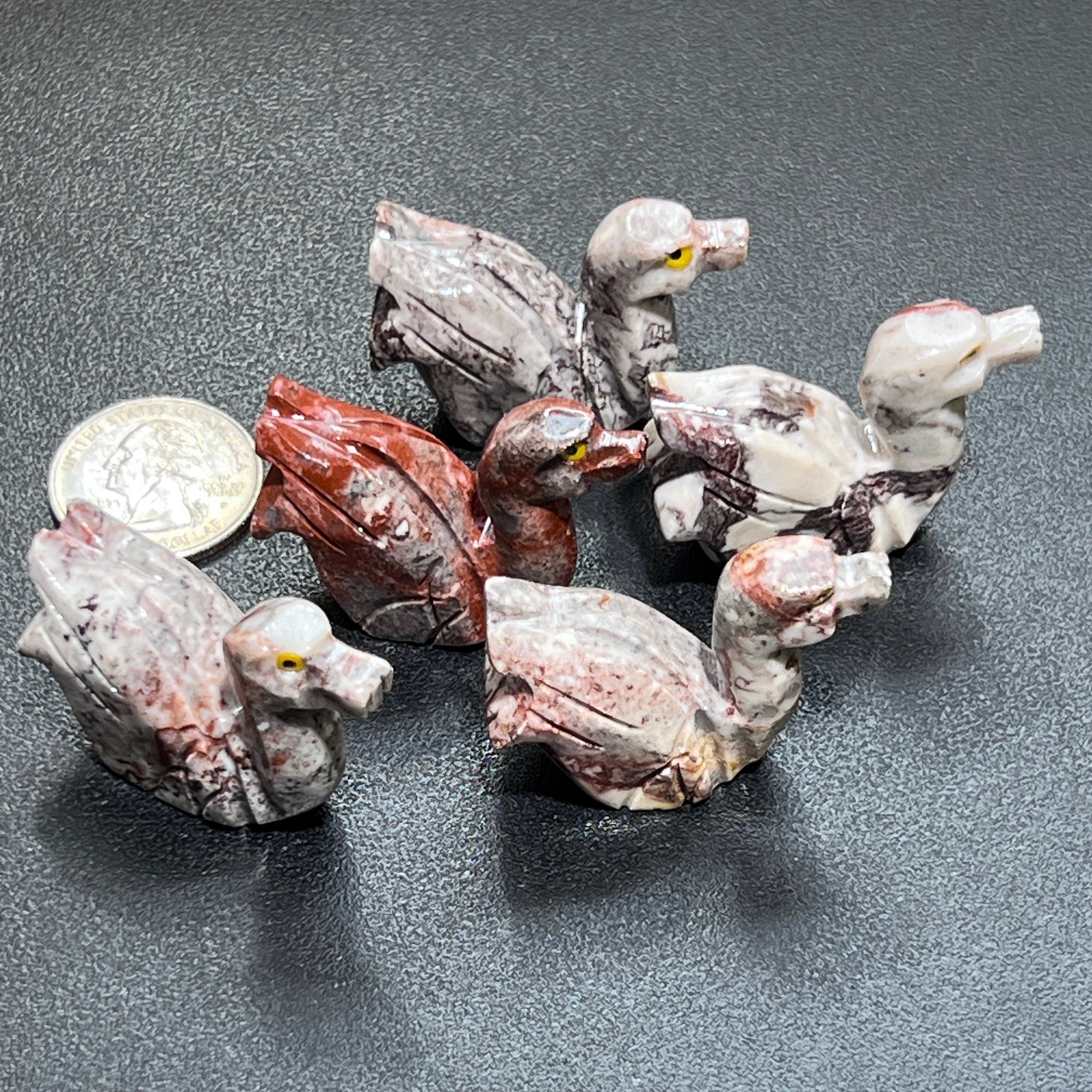 Small Soapstone Animals Miniature Carvings (Packs of 10)