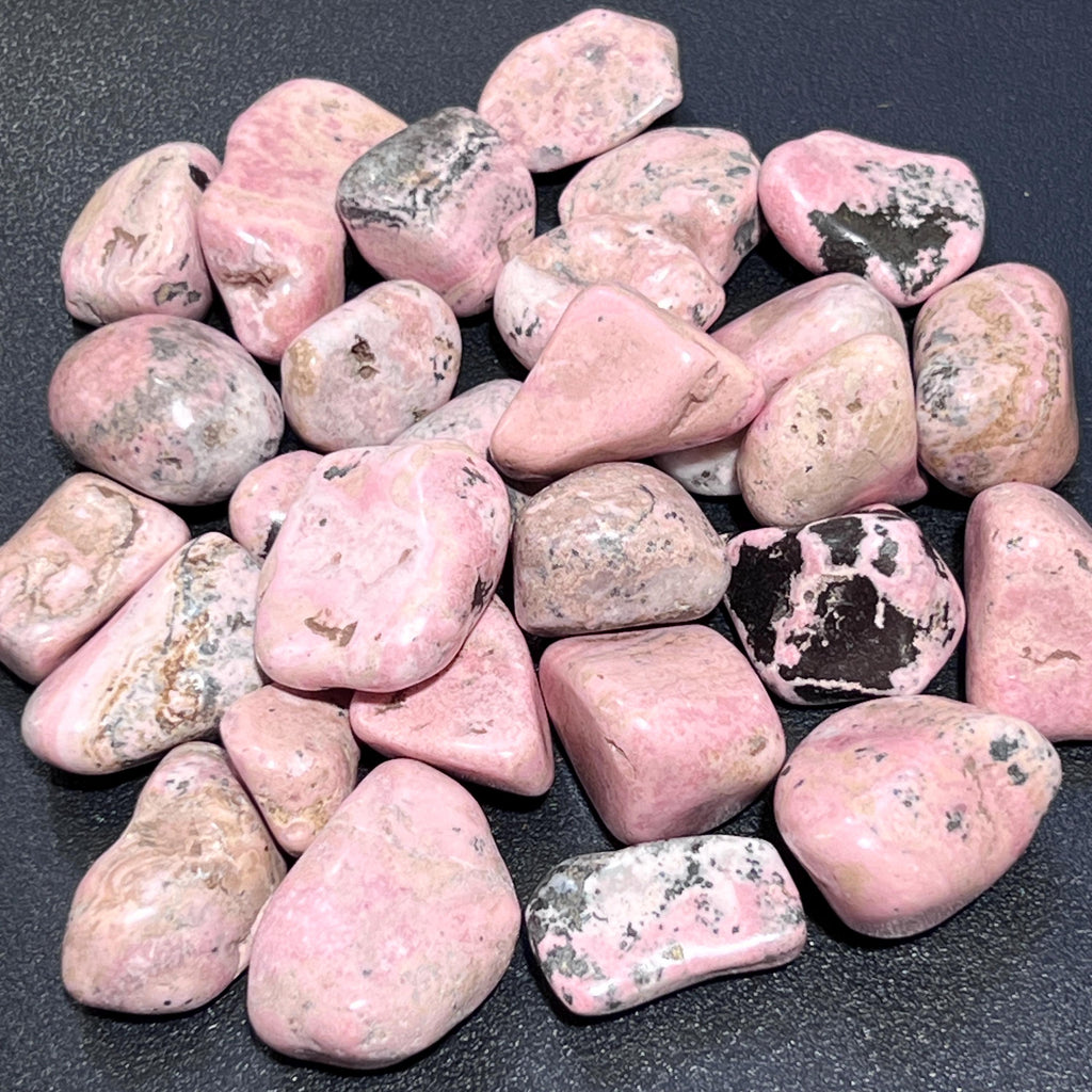 Pink Rhodonite Tumbled Stones