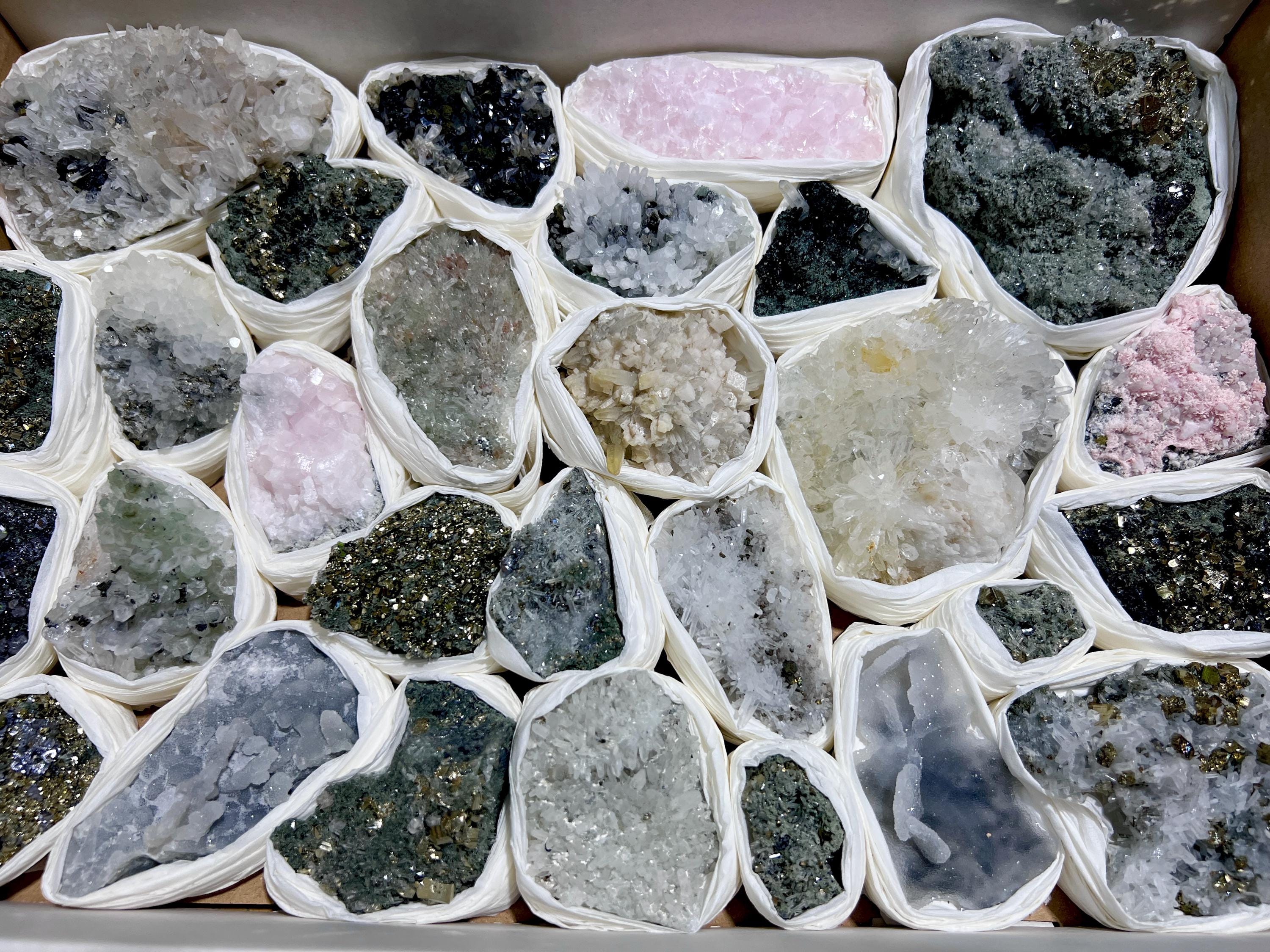 Bolivian Minerals Crystal Mixed Collection (Large 15x10 Inch Flat)