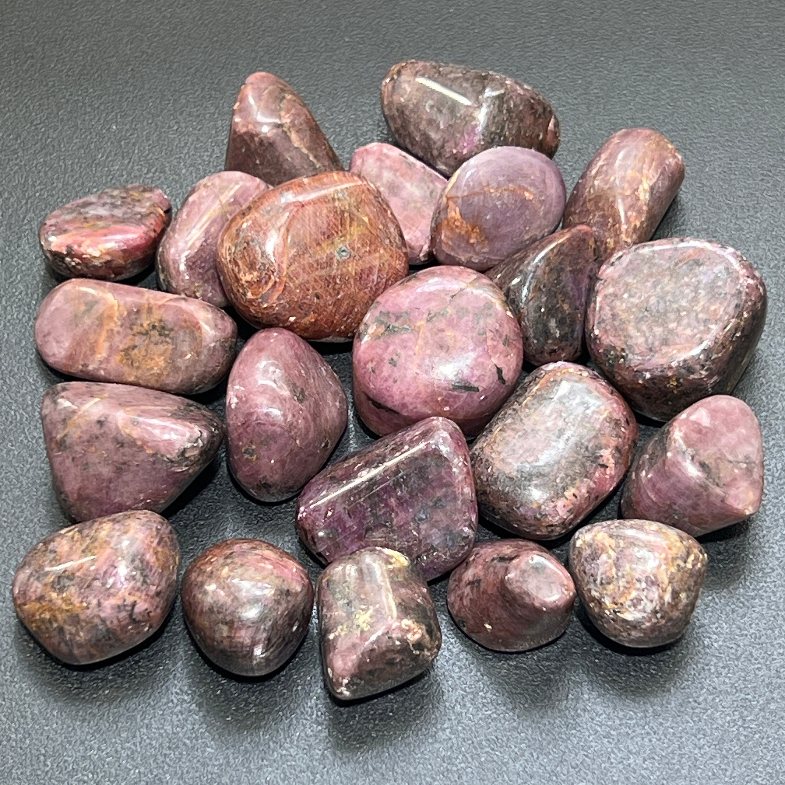 Red Ruby Crystal Tumbled Stones (UV Reactive)