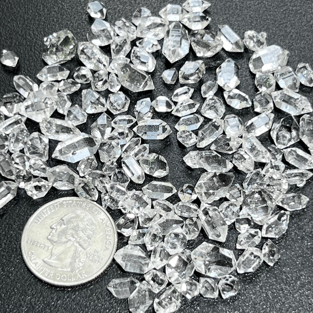 Clear Quartz Crystal Double Terminated Small Extra Quality (Herkimer Like Diamond Shapes)