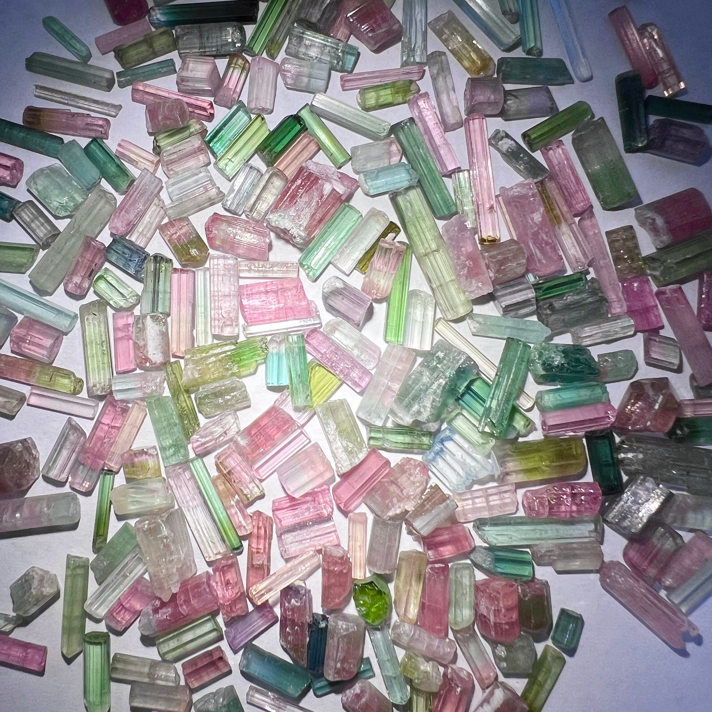 Watermelon Tourmaline Crystals Natural Gemstones
