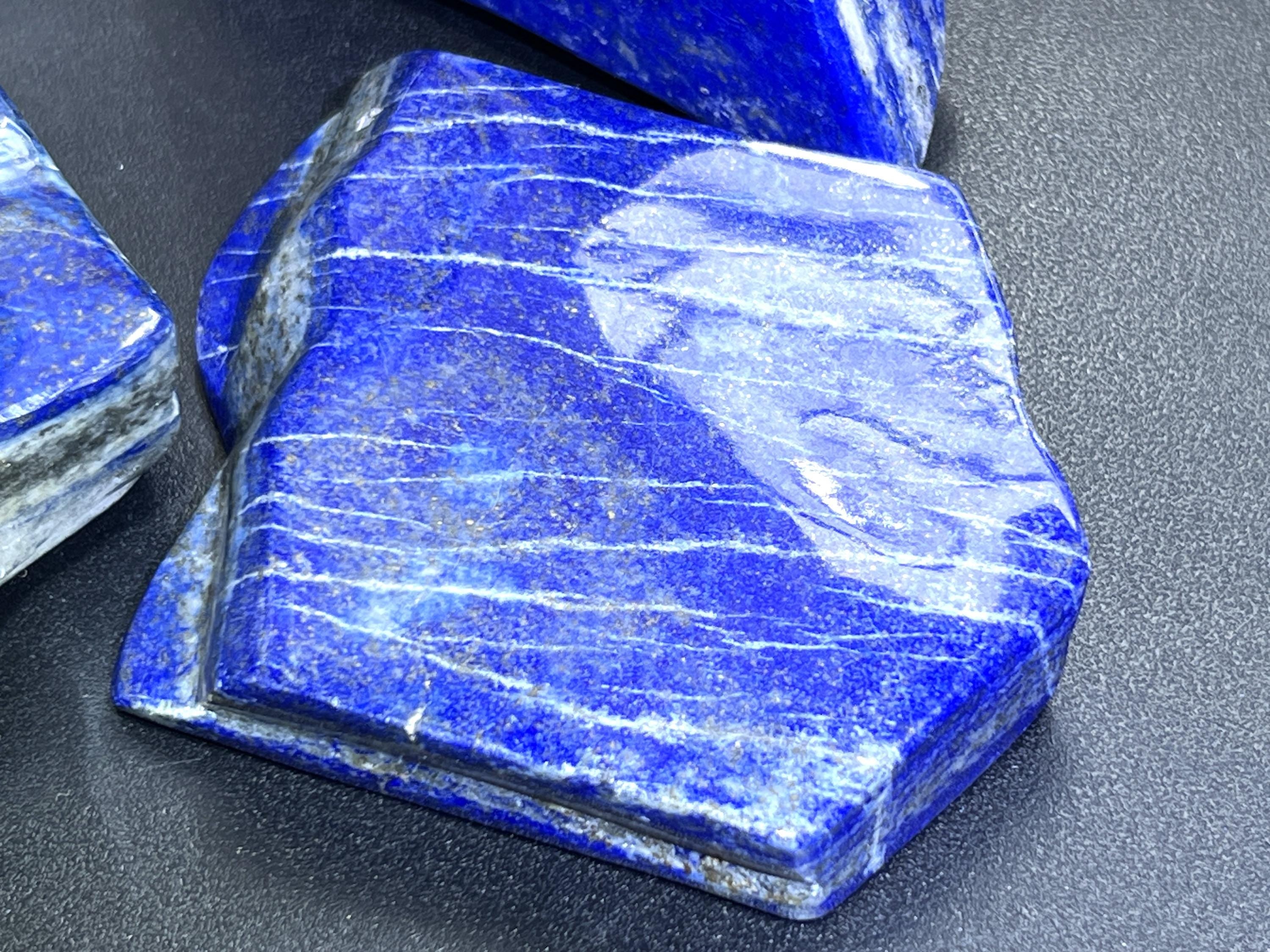 Large Blue Lapis Lazuli Freeform Polished Slabs