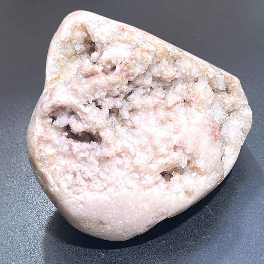 Large Pink Amethyst Druzy Crystal Cluster Standing Freeform Polished Carving