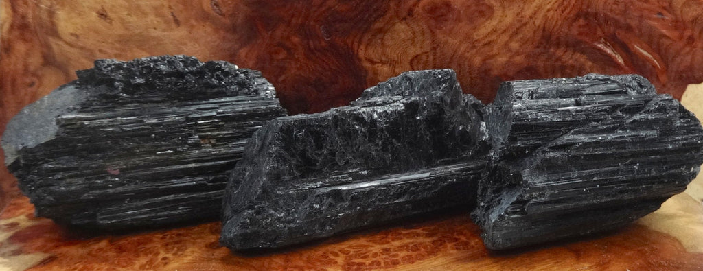 Black Tourmaline Large Raw Crystals (1-3 Inches)