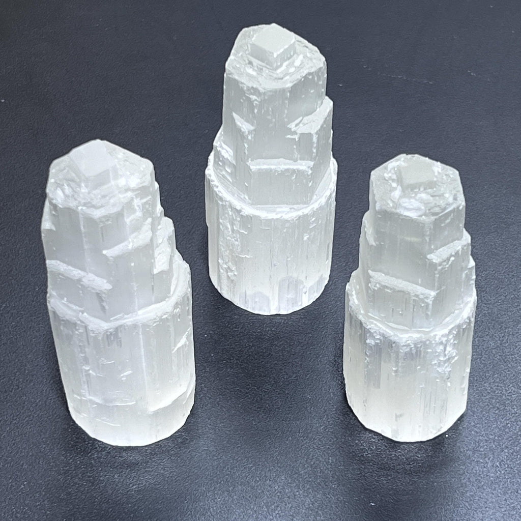 Selenite Crystal Standing Tower Medium (4 Inches)