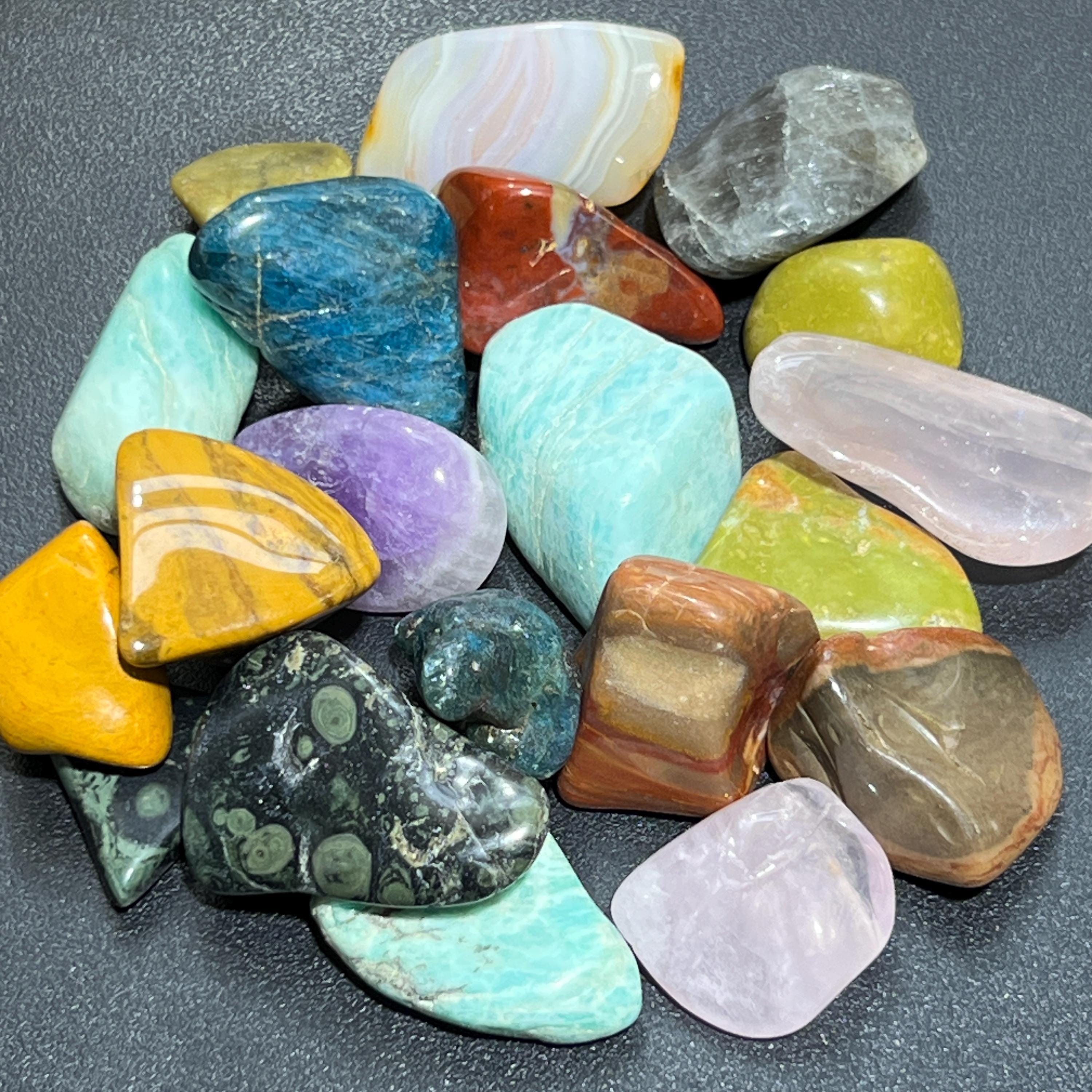 Assorted Tumbled Stones And Crystals Mix