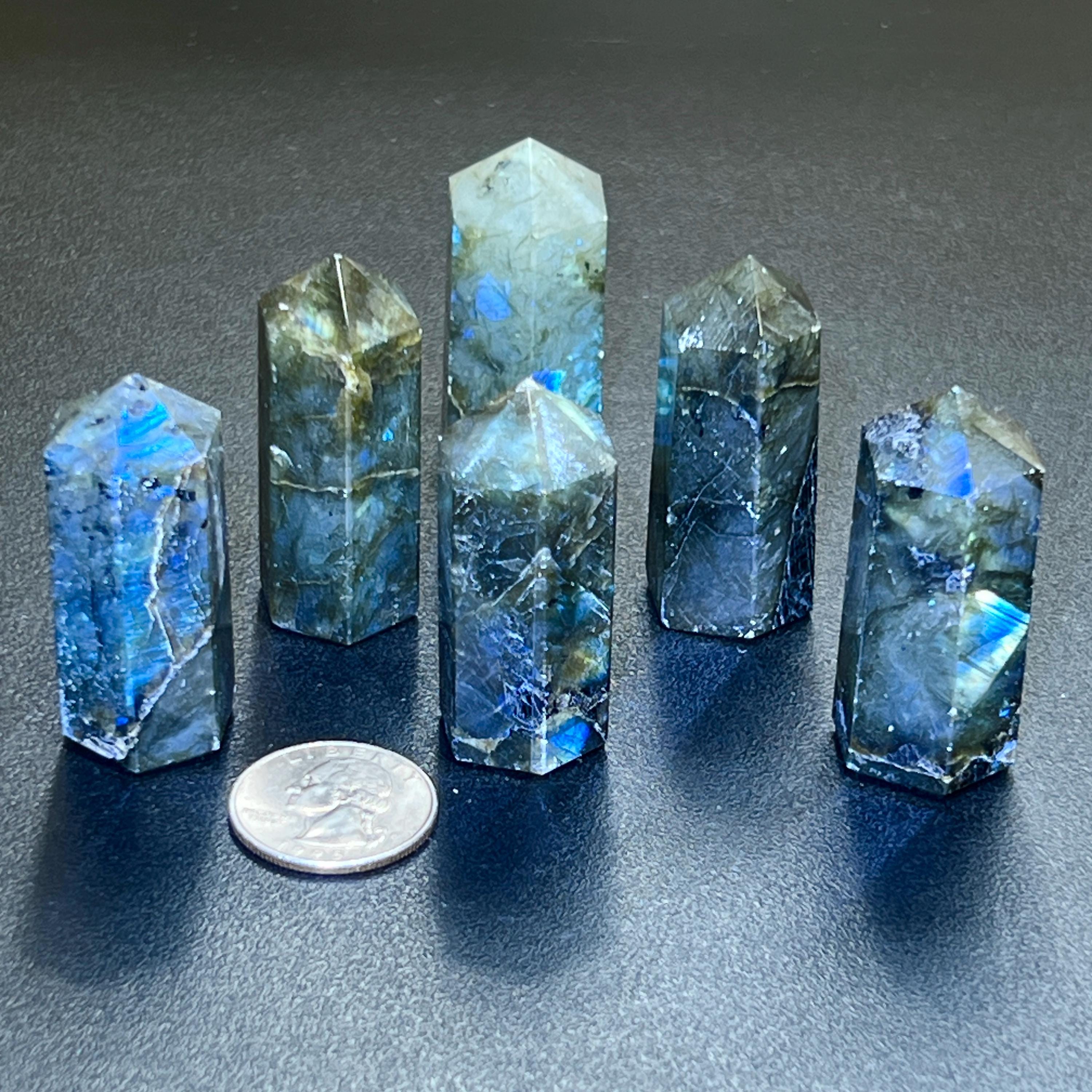 Labradorite Crystal Point Tower