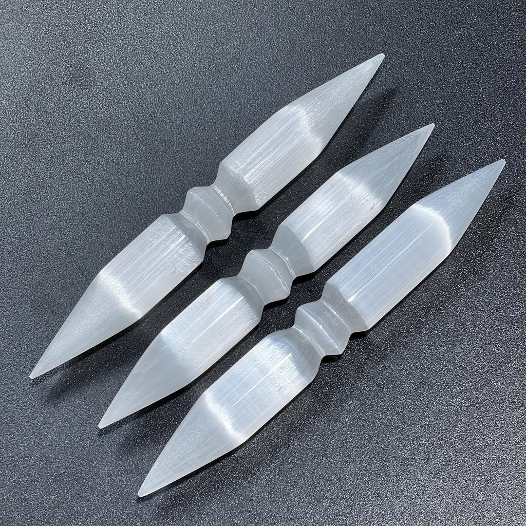 Selenite Crystal Wand Double Point