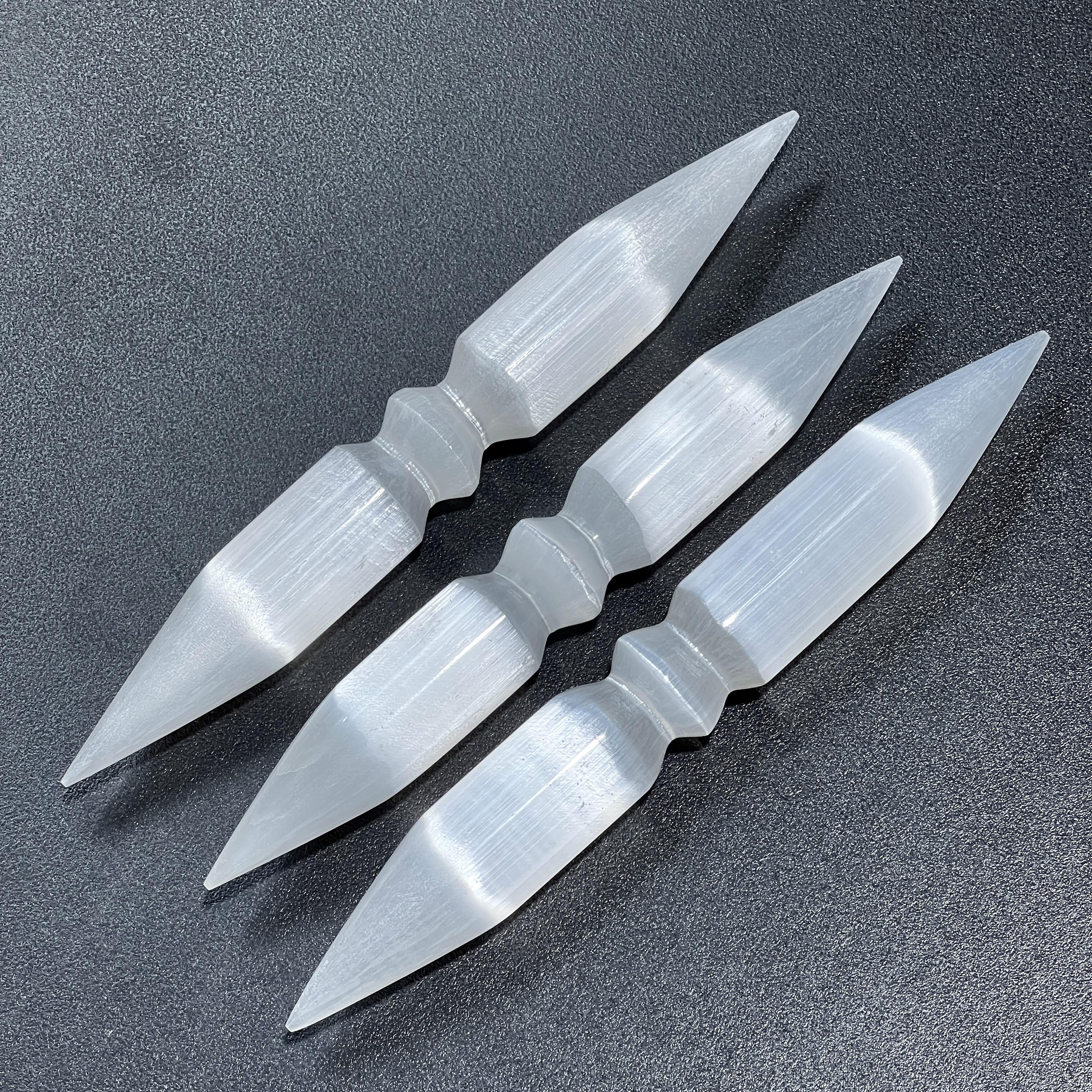 Selenite Crystal Wand Double Point