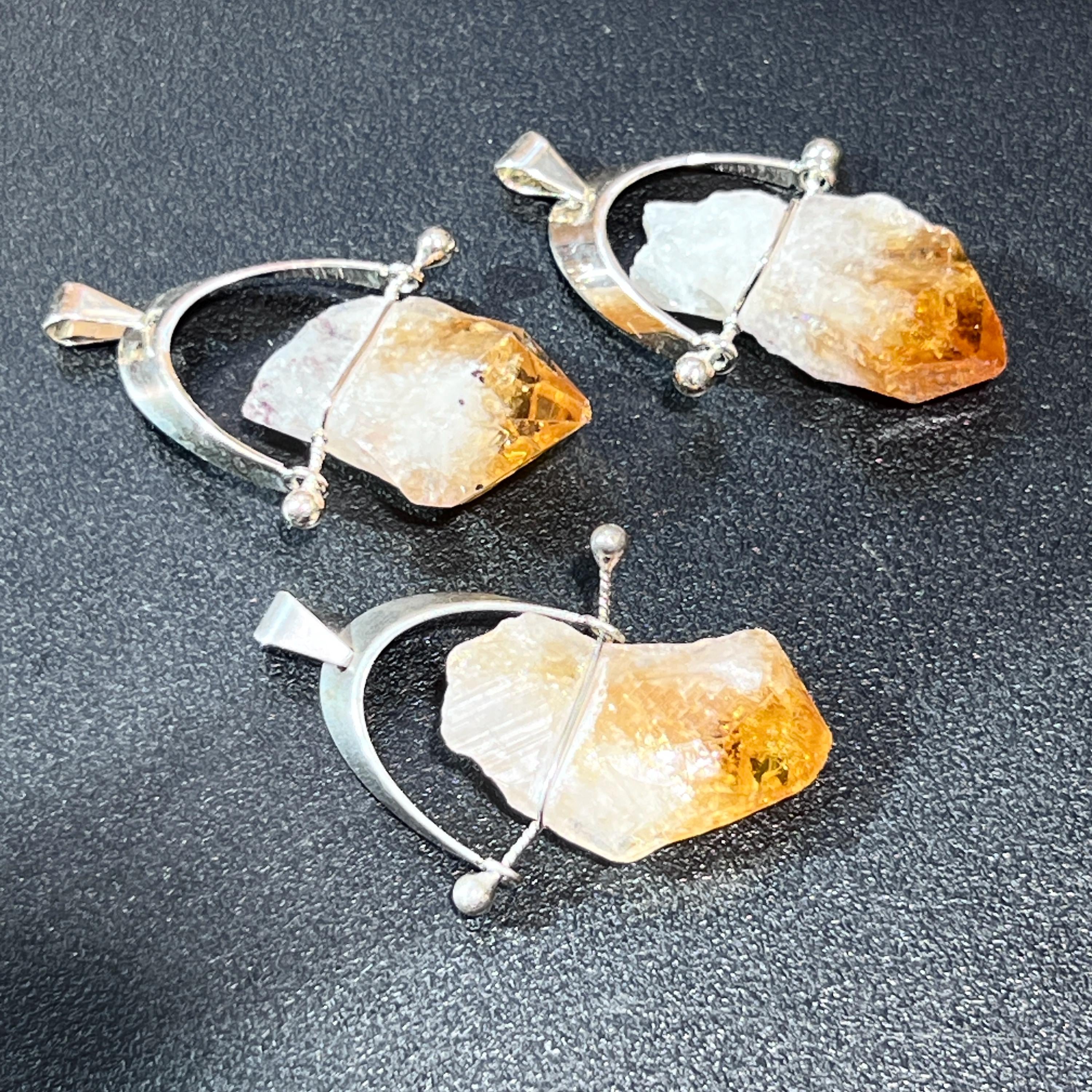 Citrine Crystal Point Pendant