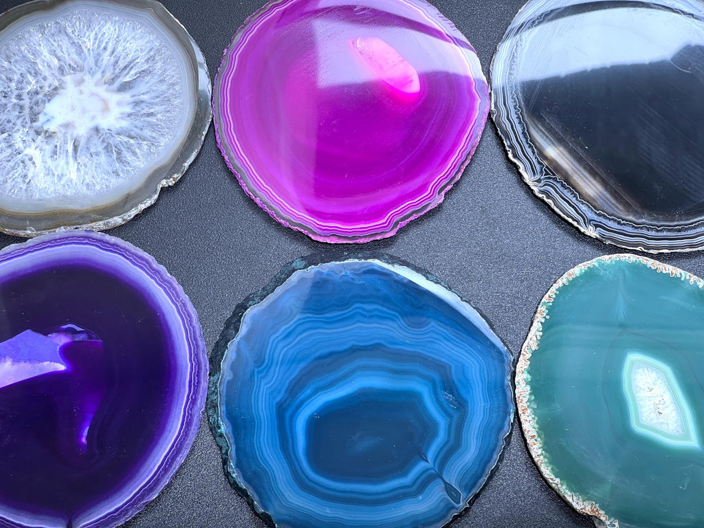 Round Agate Slices (2 Pounds, 4.5 - 5.0 Inches)