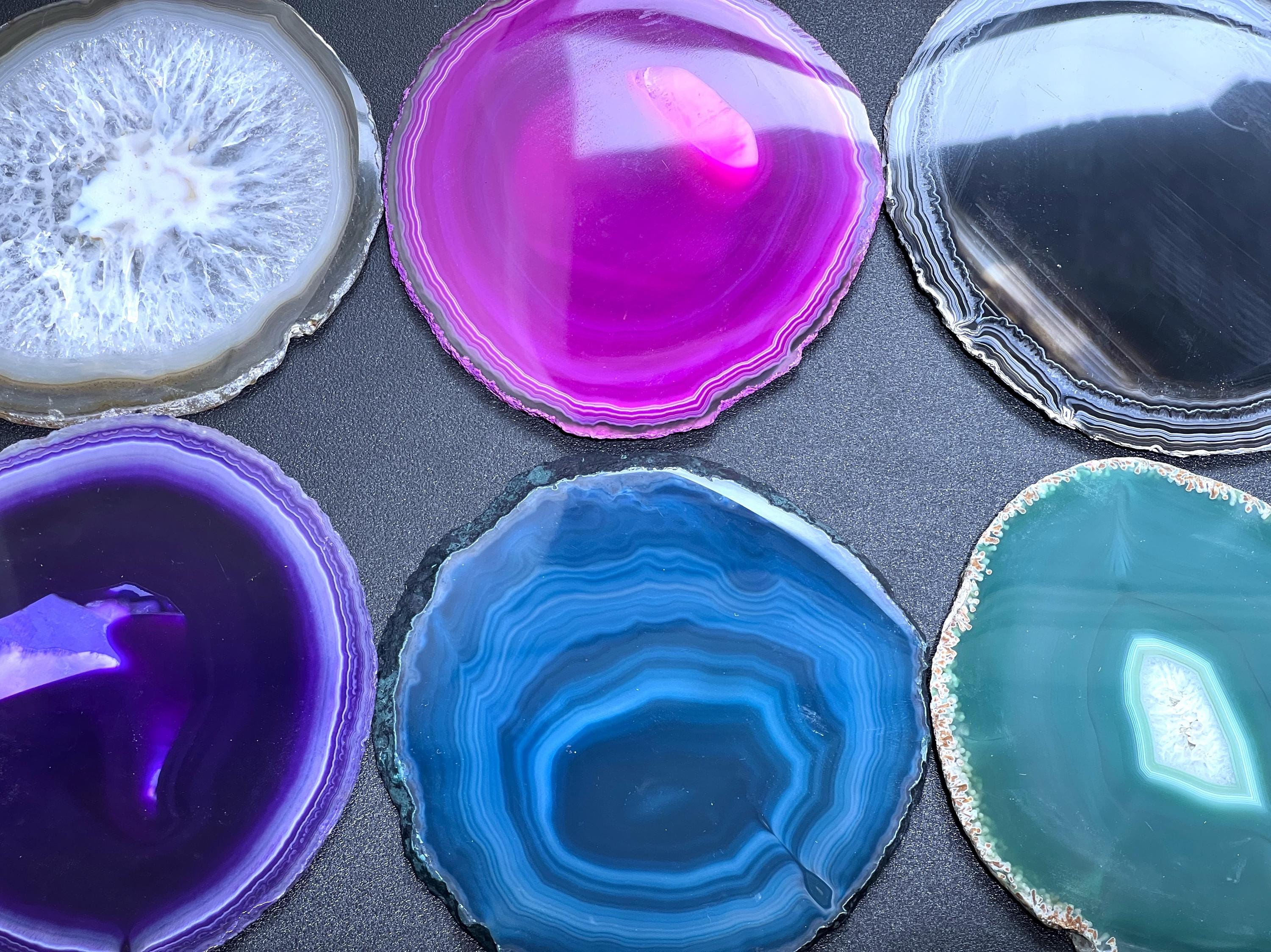 Round Agate Slices (2 Pounds, 4.5 - 5.0 Inches)