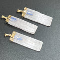 Selenite Kyanite Crystal Pendant