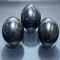 Black Shungite Polished Egg Carving