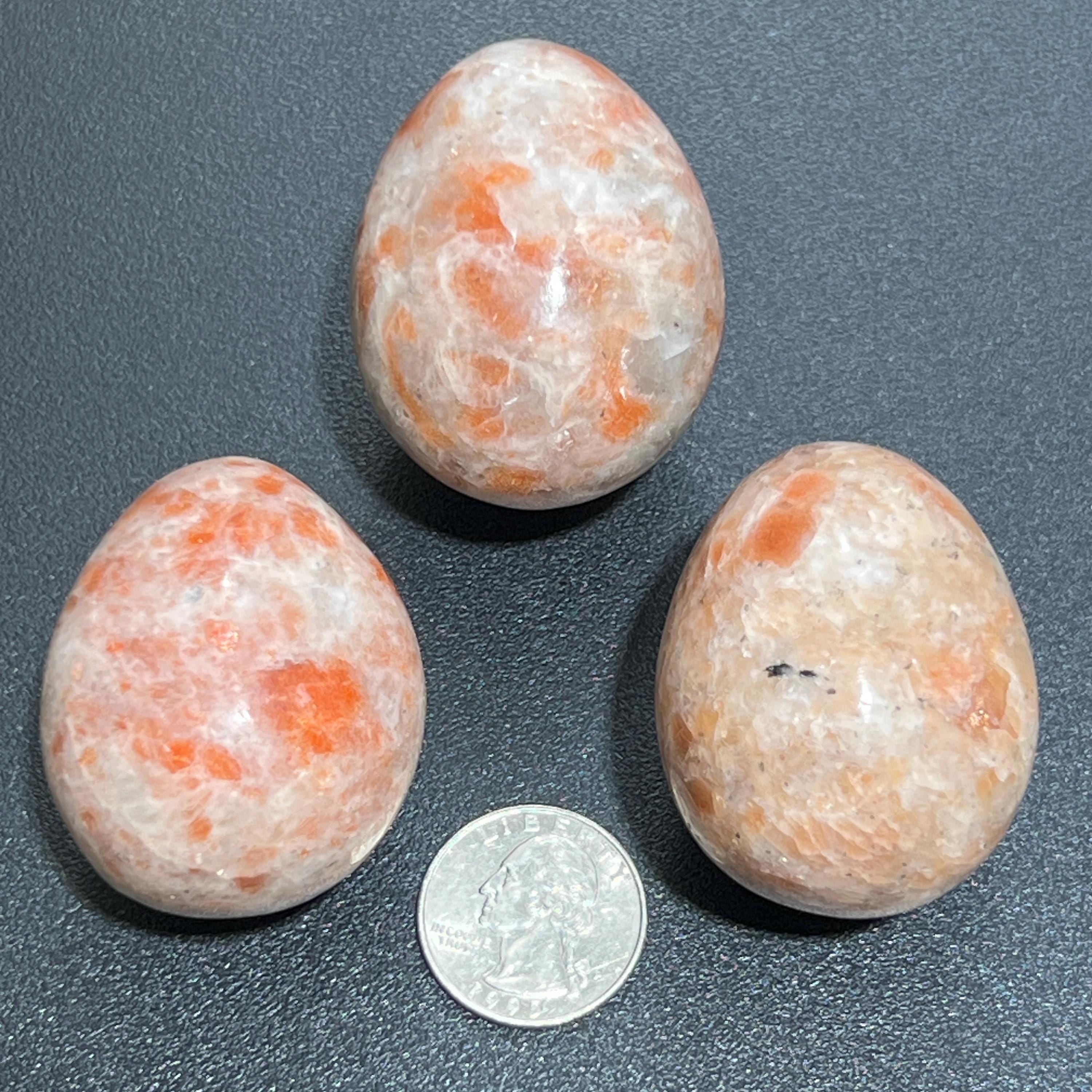 Sunstone Crystal Egg Polished Gemstone Decor