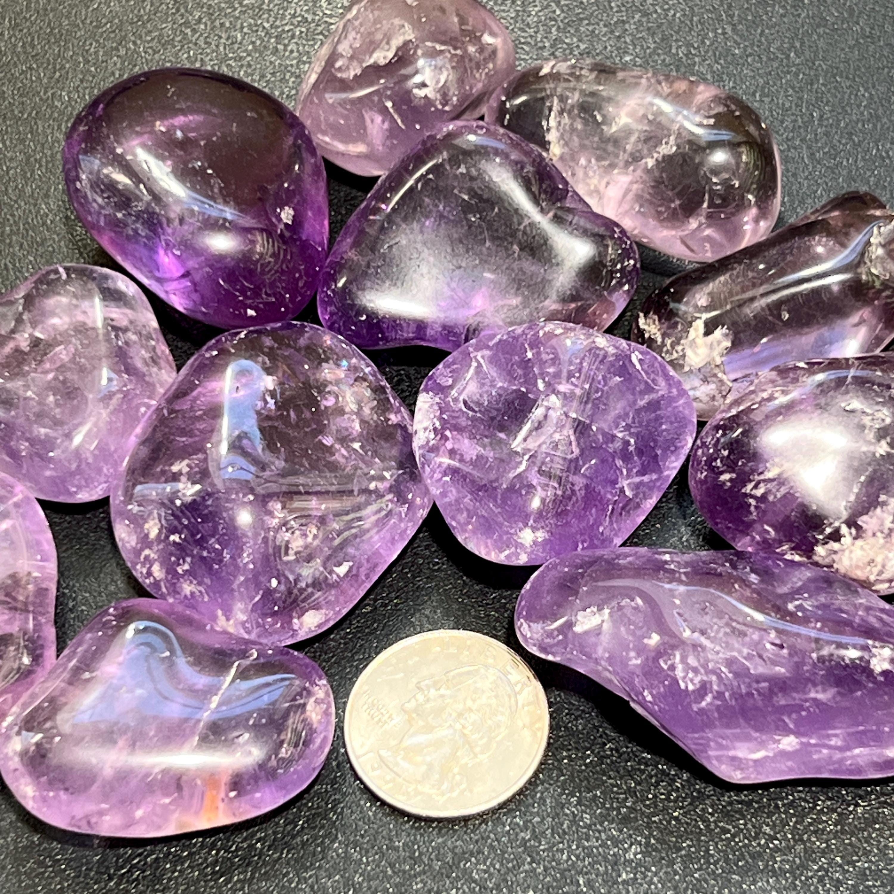 Purple Amethyst Large Tumbled Crystals