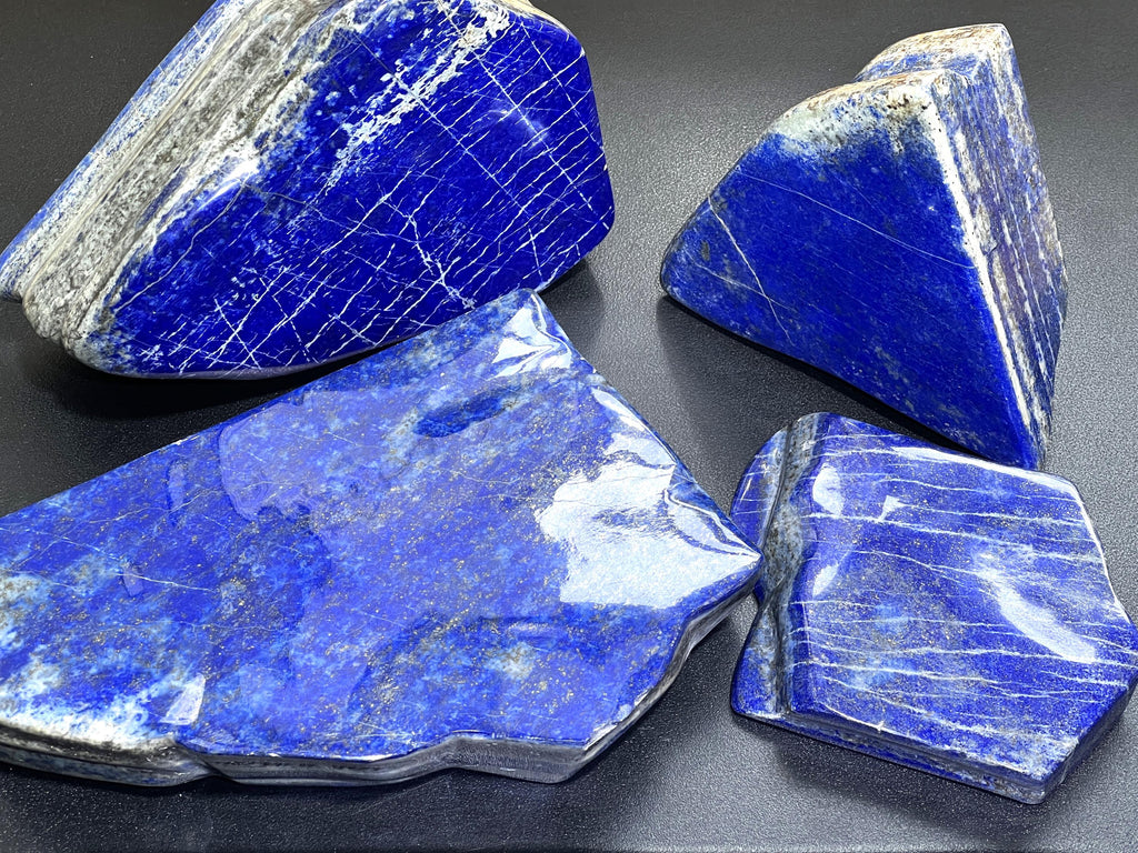Large Blue Lapis Lazuli Freeform Polished Slabs
