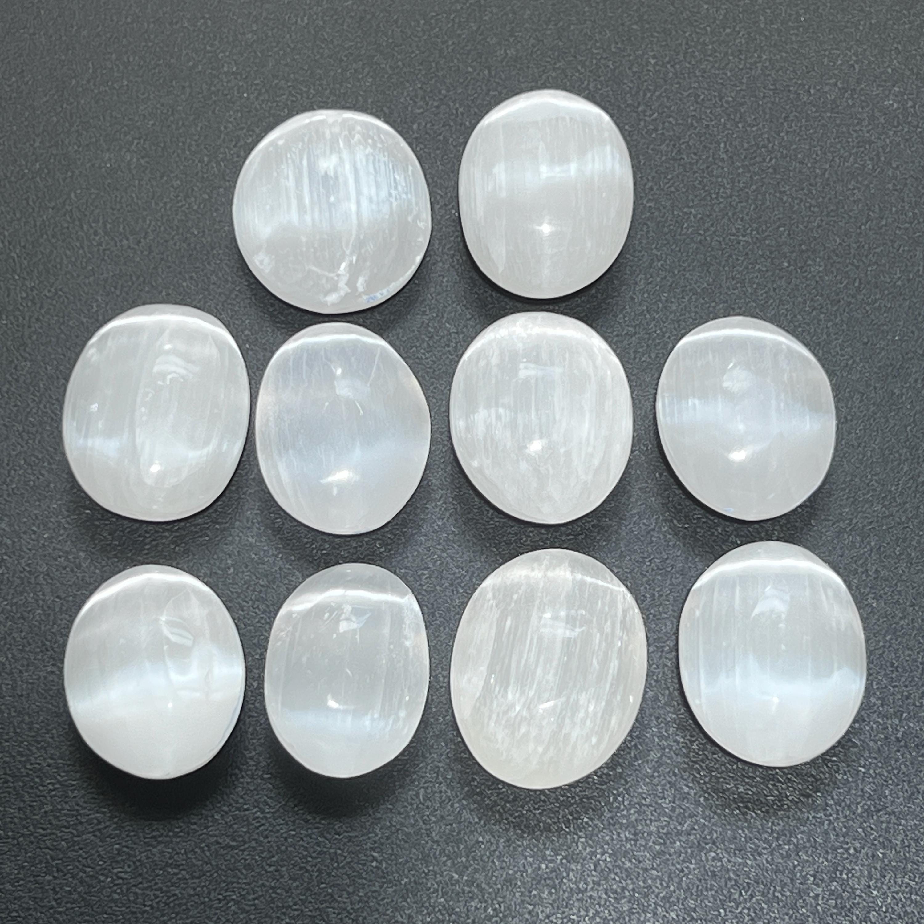 Selenite Crystal Mini Palm Stone Orbs