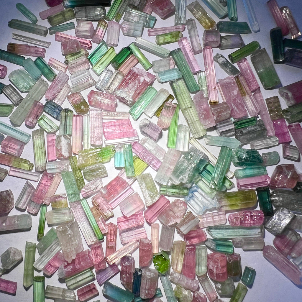 Watermelon Tourmaline Crystals Natural Gemstones