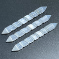 Selenite Crystal Spiral Wand Double Terminated Point