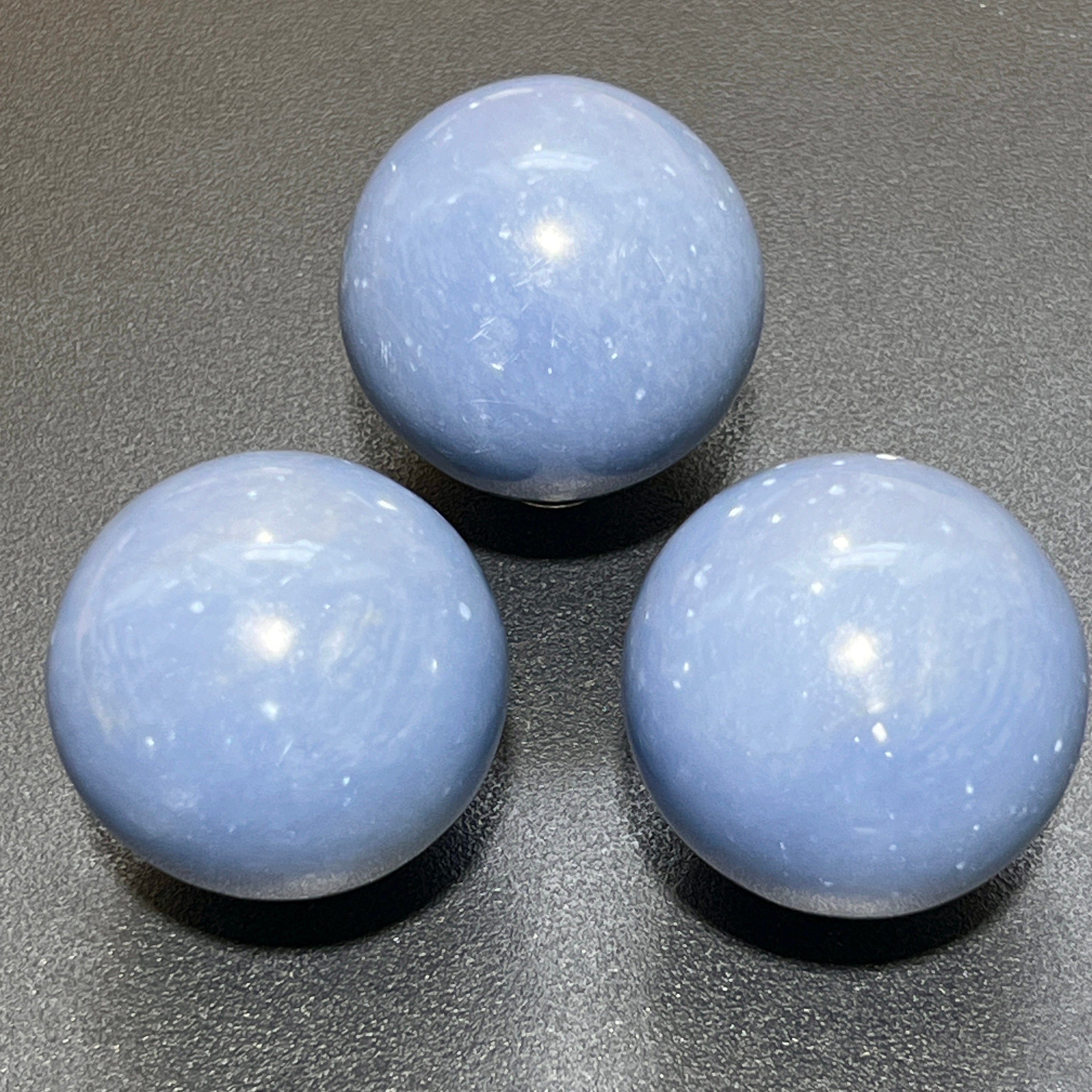 Blue Angelite Crystal Sphere (1.5 Inch)