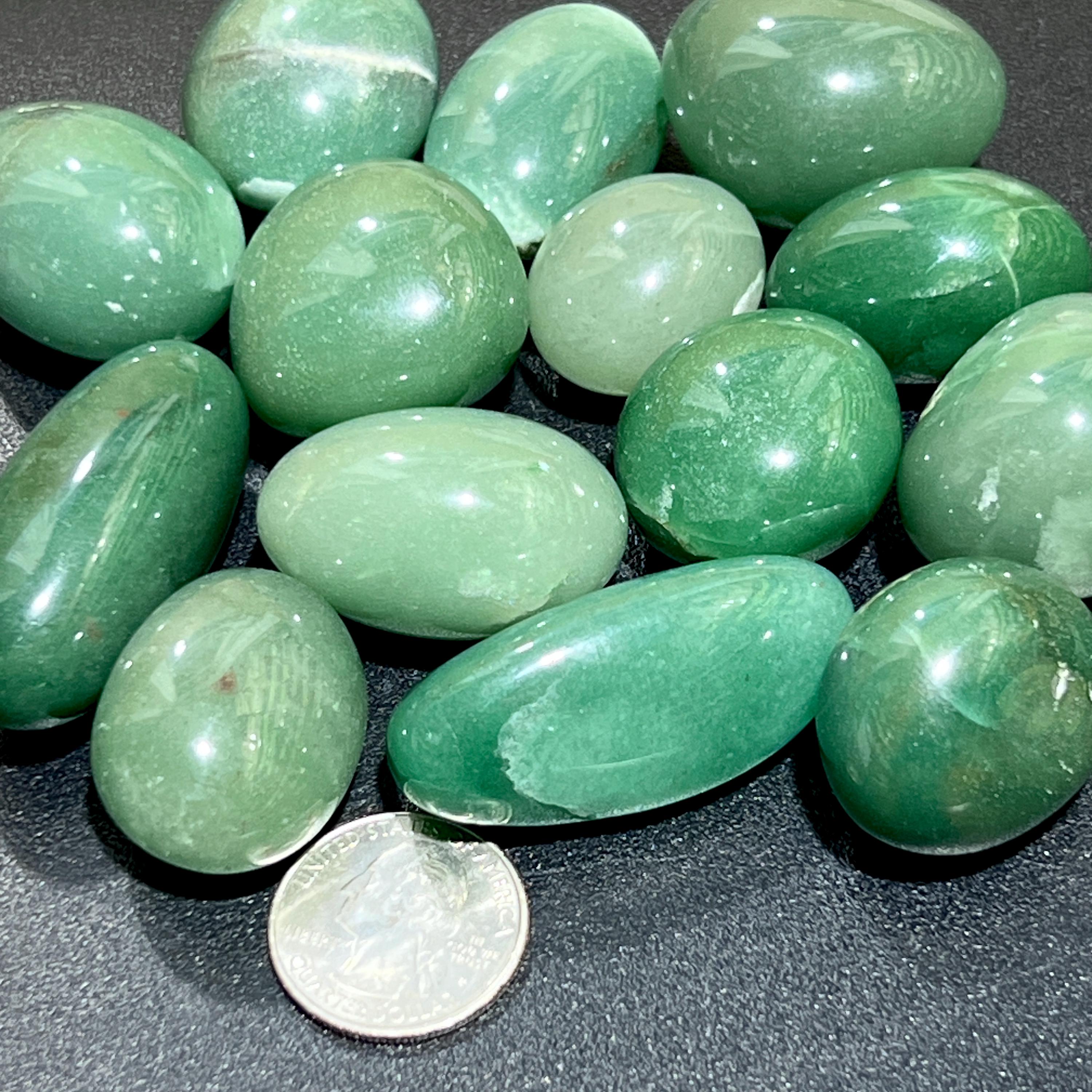 Green Quartz Tumbled Stones