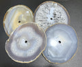 Natural Color Large Agate Slice Clock Faces (6-7 Inches, 1 CM Drilled Hole)