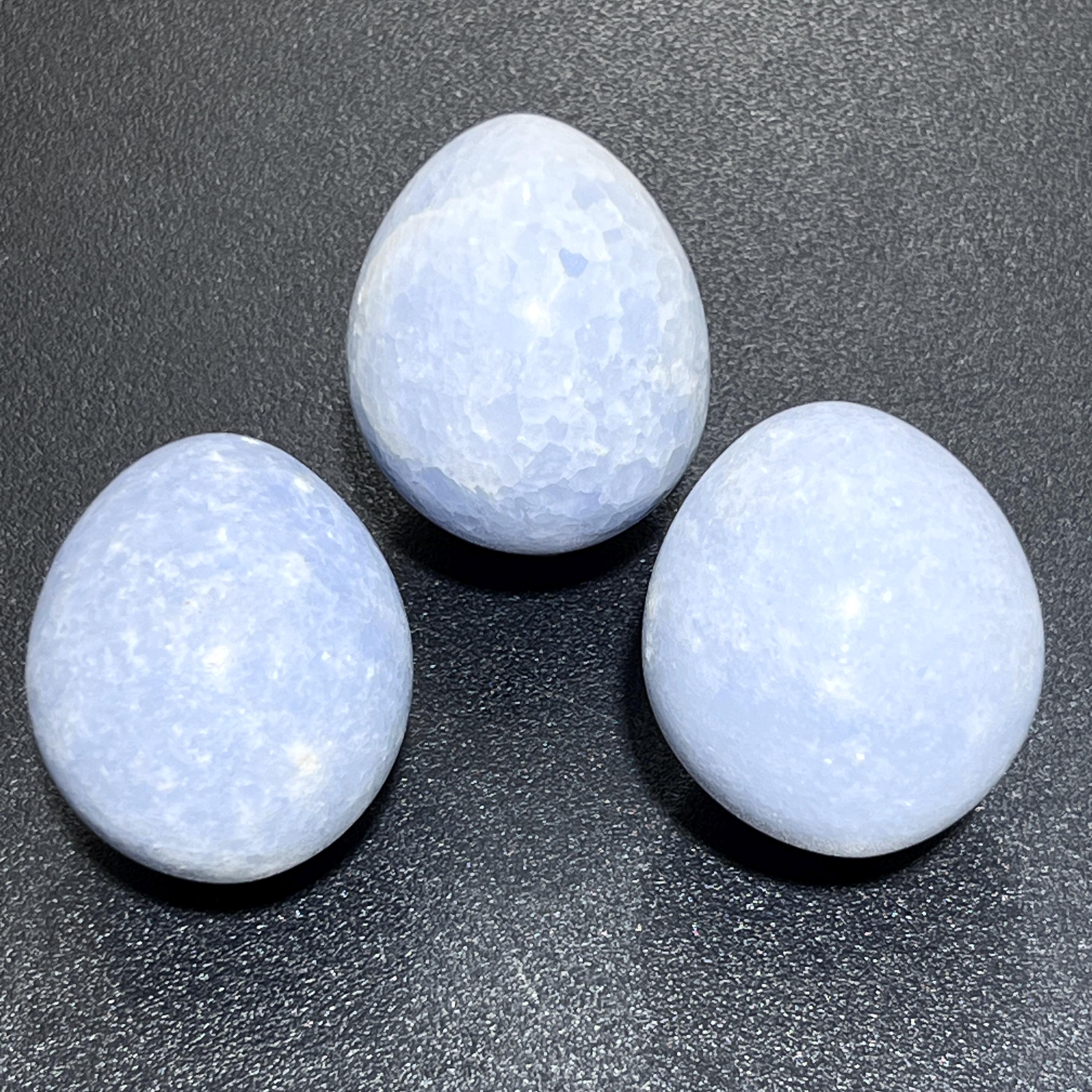 Blue Celestite Crystal Egg Polished Carving