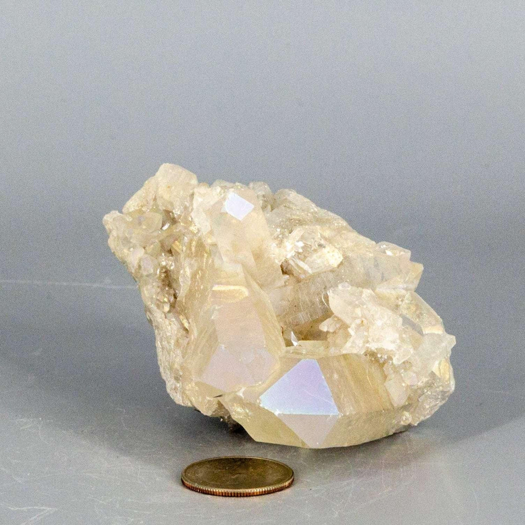 Angel Aura Quartz Crystal Point Cluster Iridescent