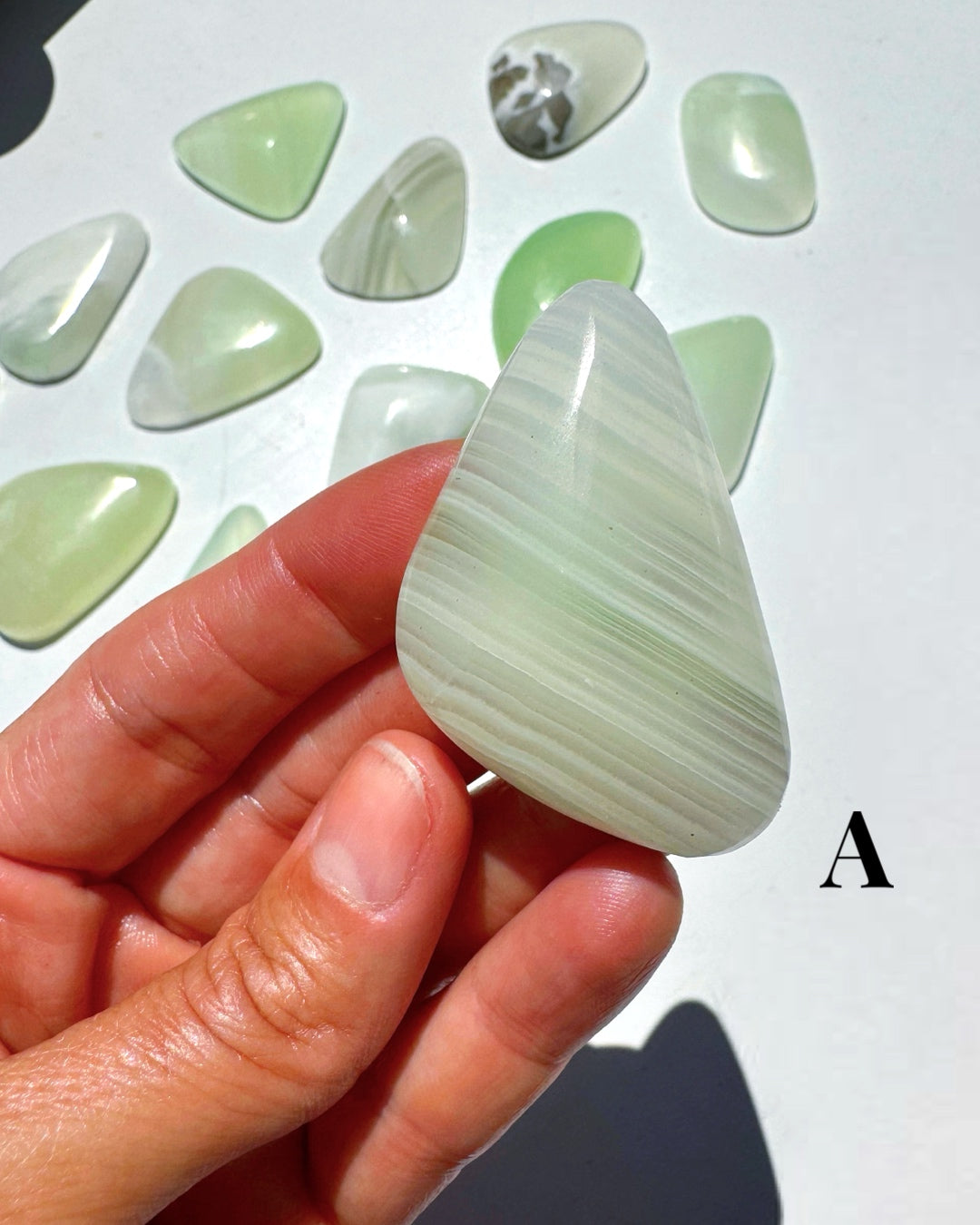 Green Calcite Cabs