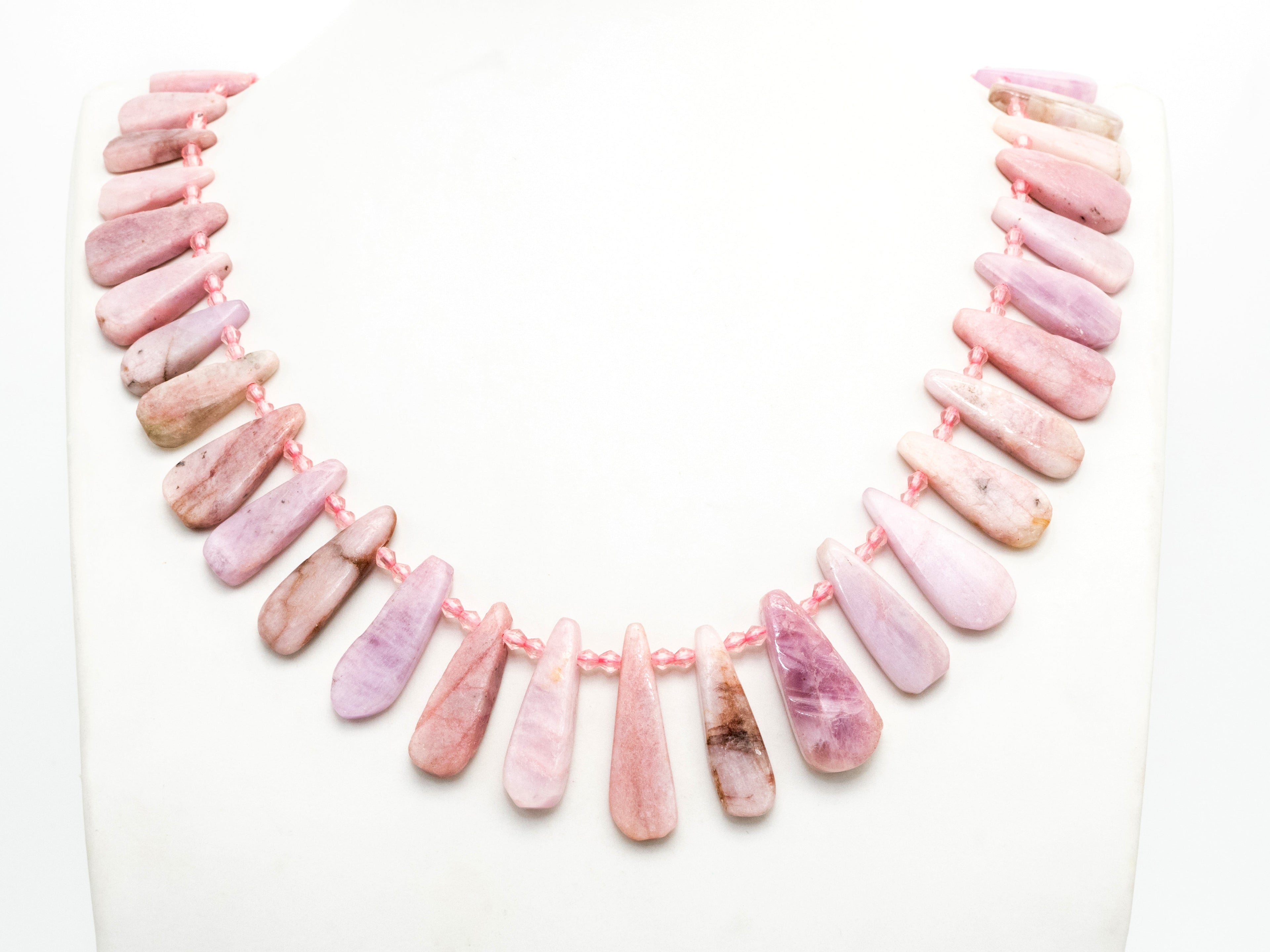 High Quality Natural Kunzite Teardrop beads, 23-38mm, Long Teardrop Pink Gemstone Beads, 15.5inch strand, SKU#U144