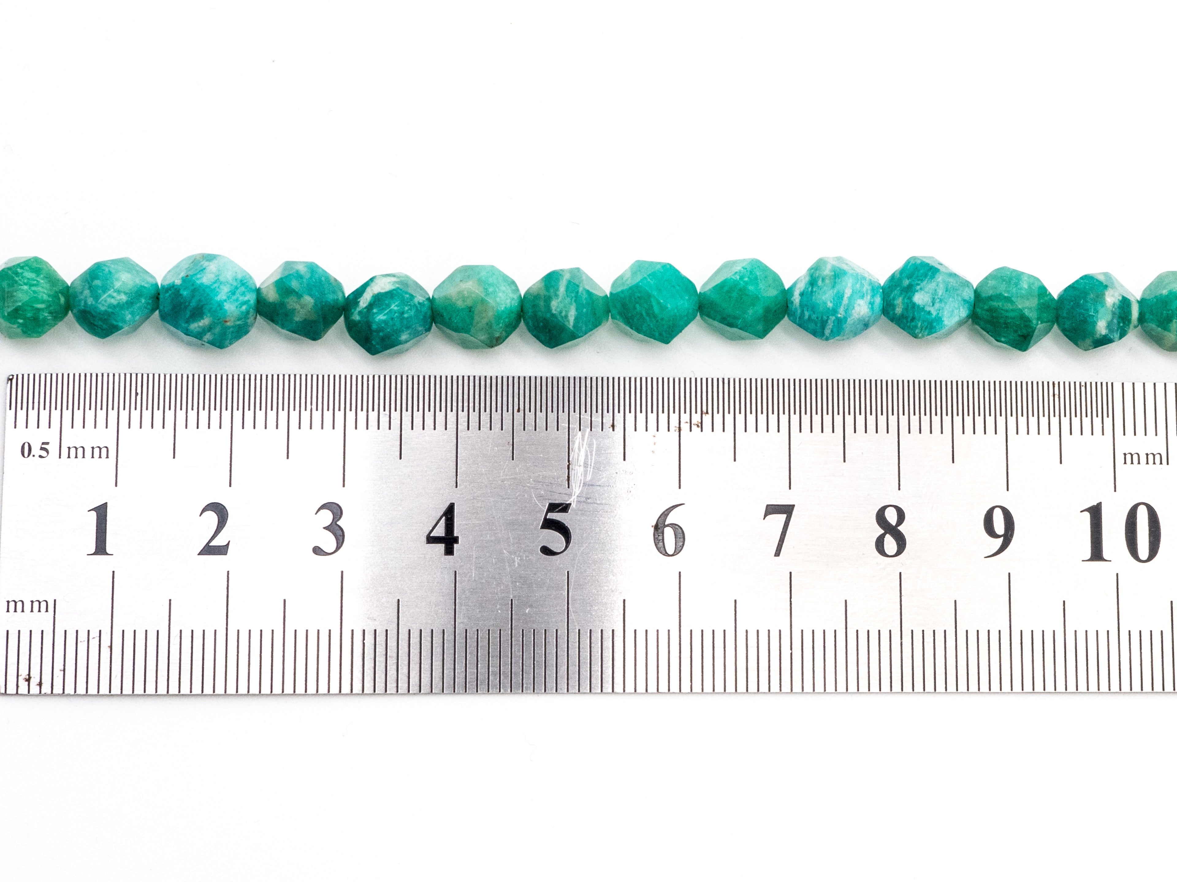 Unique Diamond Cut Quality Natural Amazonite beads, 6mm/8mm/10mm/12mm, Diamond Cut Faceted Round Gemstone Beads, 15-16inch strand, SKU#U147