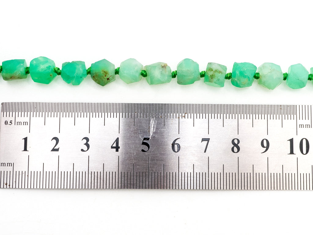 Quality Natural Chrysoprase Faceted Round Beads, 6-8mm Green Gemstone beads,Natural Chrysoprase Beads,15.5inch strand, SKU#U169