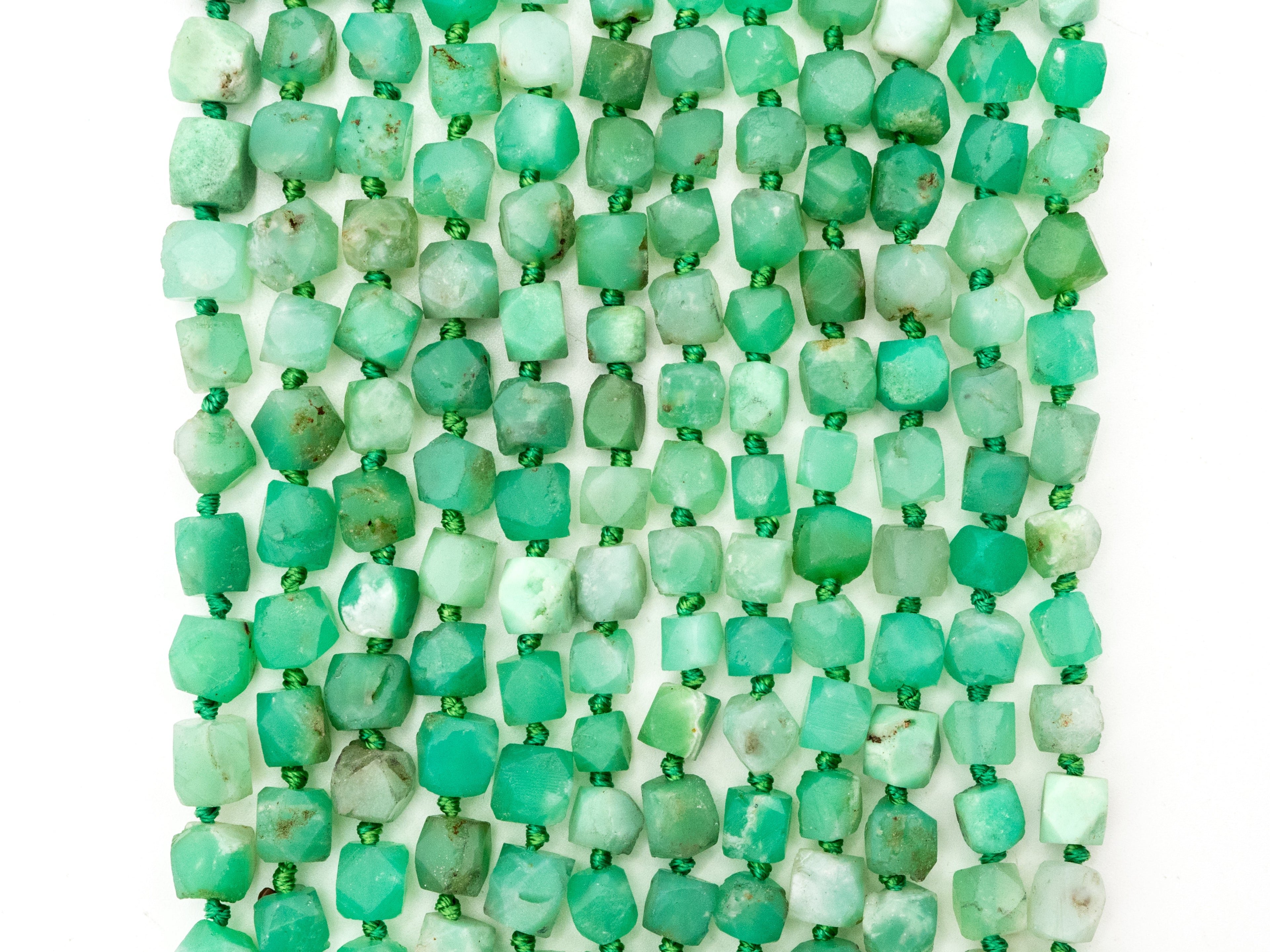 Quality Natural Chrysoprase Faceted Round Beads, 6-8mm Green Gemstone beads,Natural Chrysoprase Beads,15.5inch strand, SKU#U169