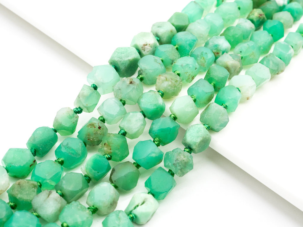 Quality Natural Chrysoprase Faceted Round Beads, 6-8mm Green Gemstone beads,Natural Chrysoprase Beads,15.5inch strand, SKU#U169